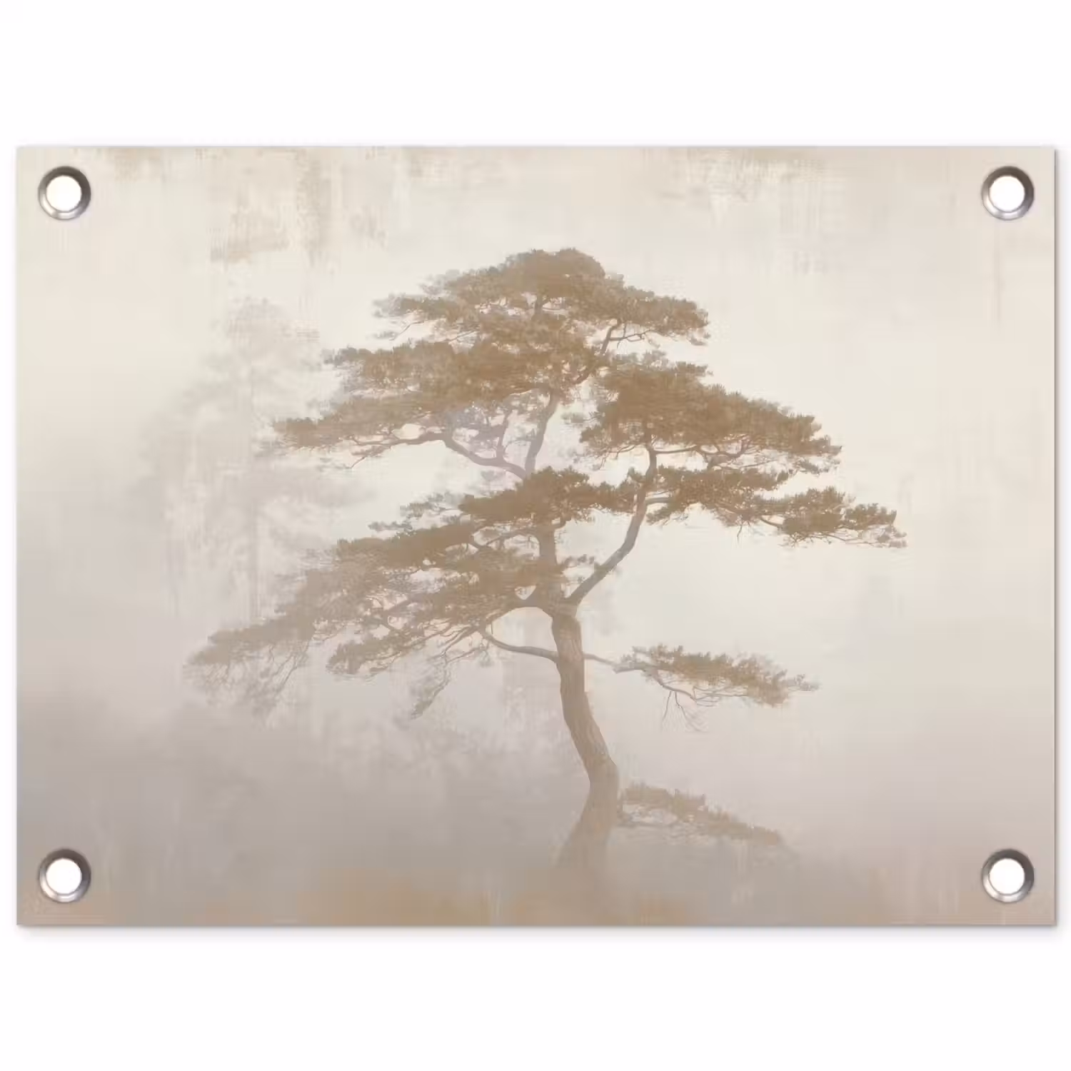 Boom - Oosterse stijl - Landschap tuinposter los doek klein -3d
