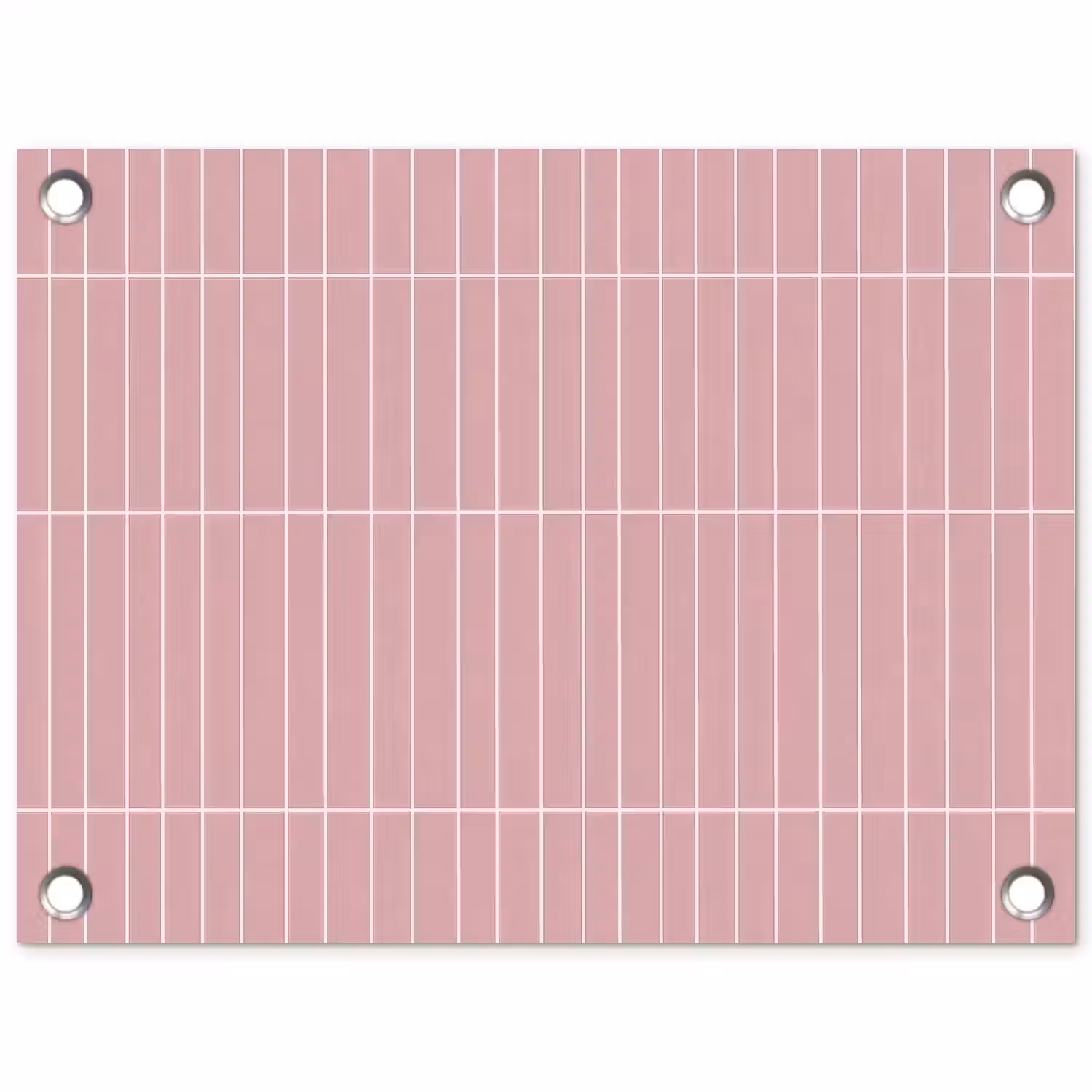 Verticaal - Wandtegel - Lichtroze tuinposter los doek klein 239 -3d