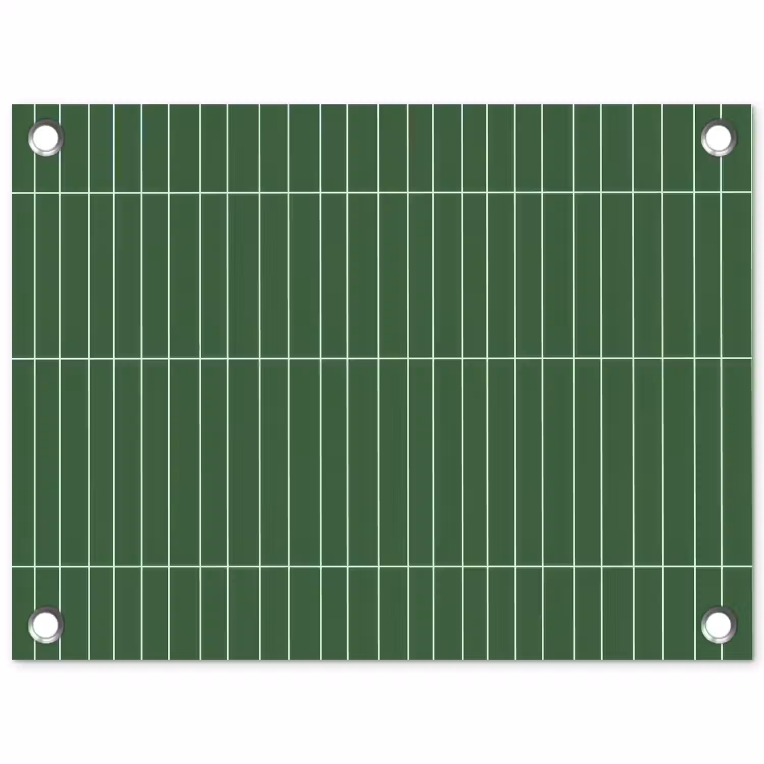 Wandtegel - Verticaal - Donkergroen tuinposter los doek klein 239 -3d