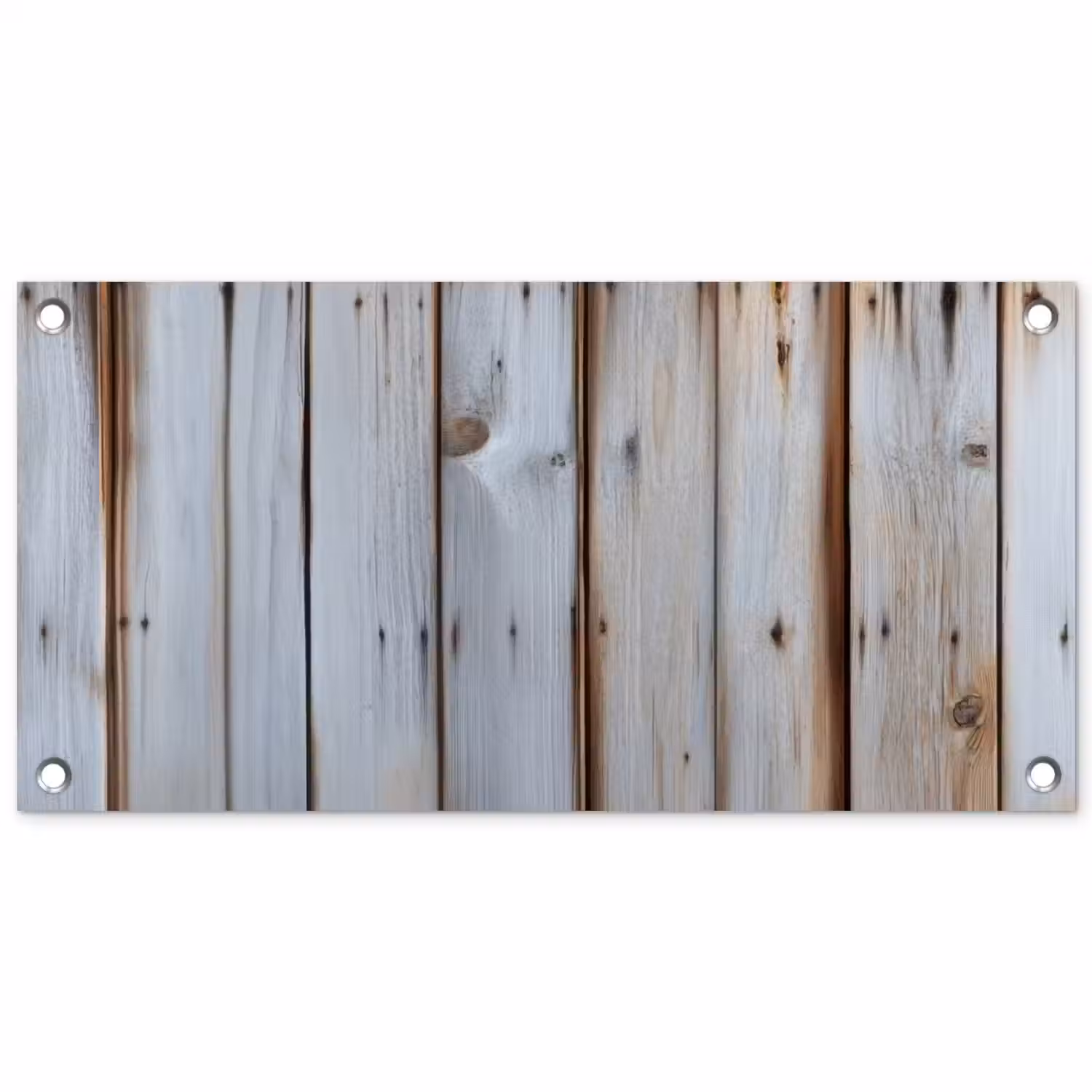 Hout - Planken - Verweerd tuinposter los doek klein -3d