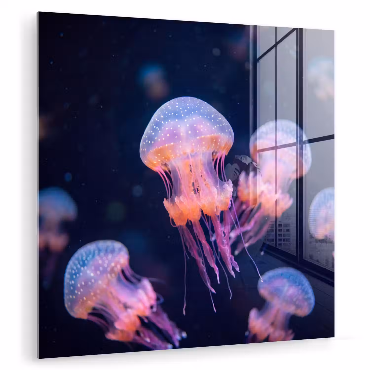 Dier - Onderwater - Natuur - Roze - Mysterieus plexiglas 5mm klein -zzzproduct_nieuw