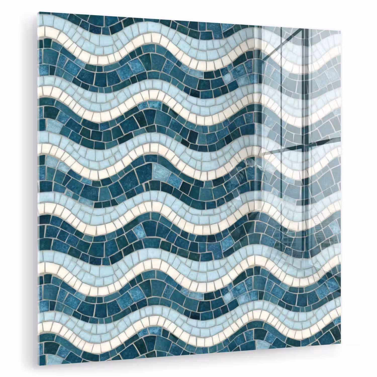Blauw - Wit - Mozaïek - Golvend plexiglas 5mm klein 11 -zzzproduct_nieuw