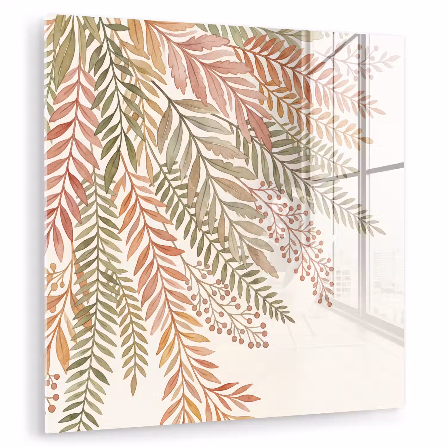 Botanisch - Aquarel - Kleurrijk plexiglas 5mm klein -zzzproduct_nieuw