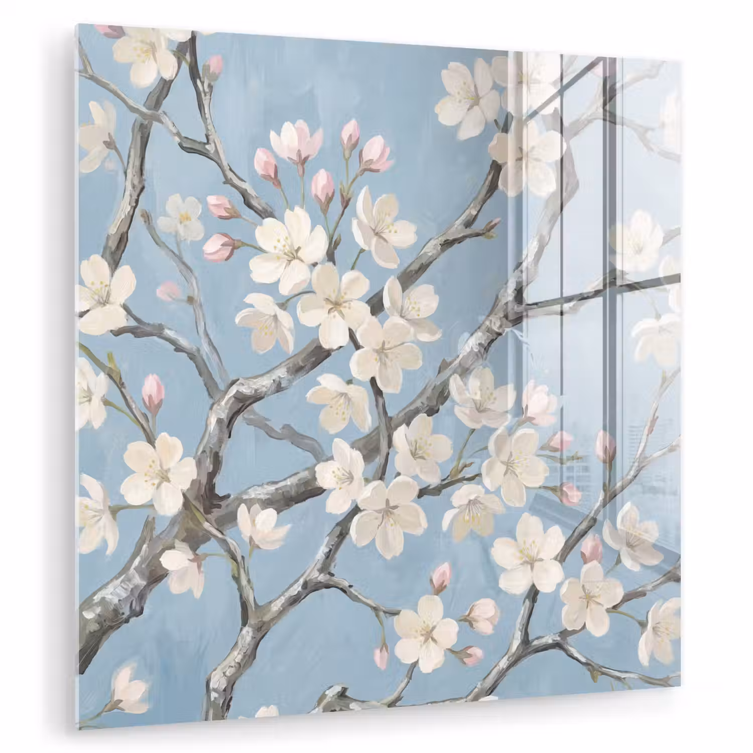 Takken - Kersenbloesem - Blauw plexiglas 5mm klein -zzzproduct_nieuw