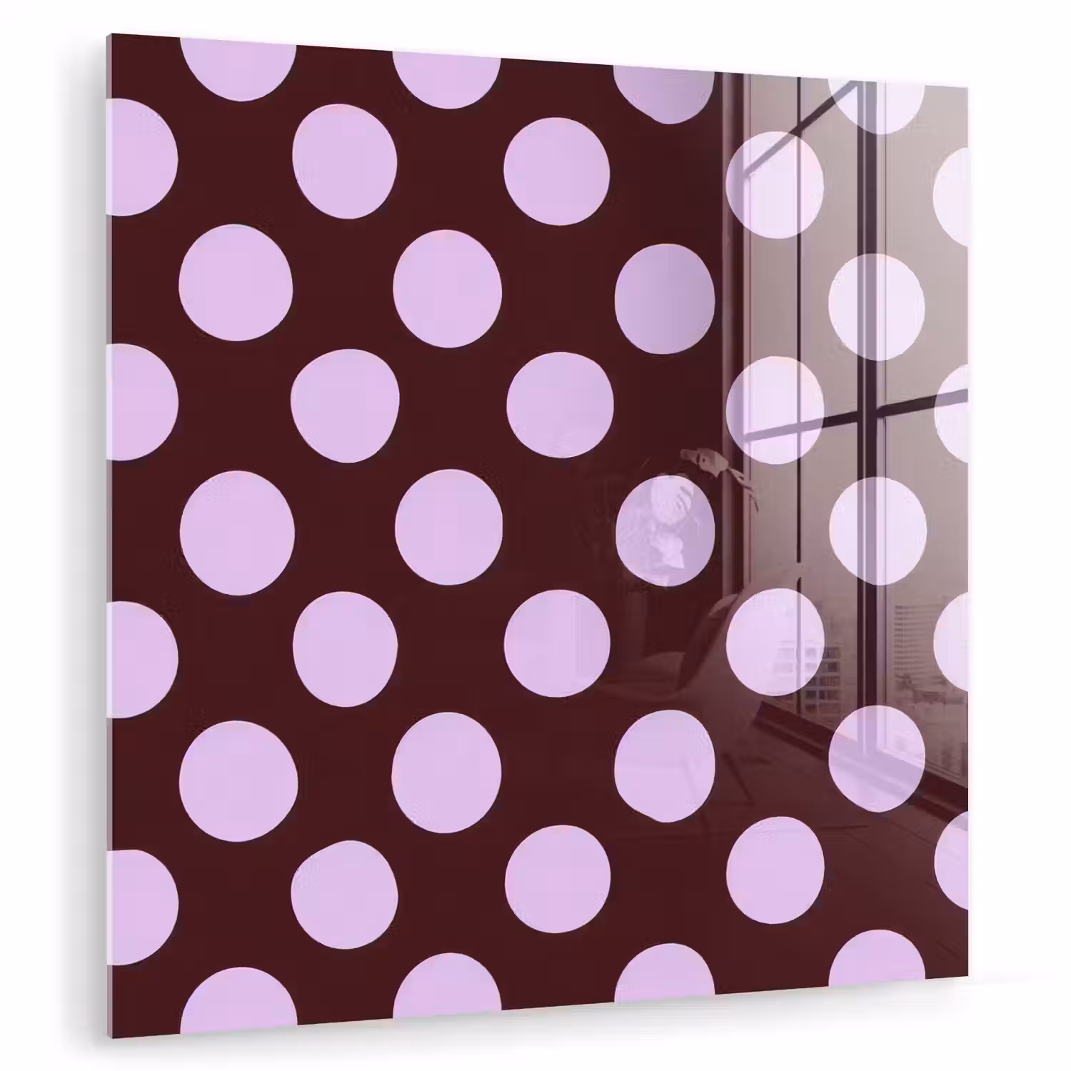 Klassiek - Stippen - Paars plexiglas 5mm klein 11 -zzzproduct_nieuw
