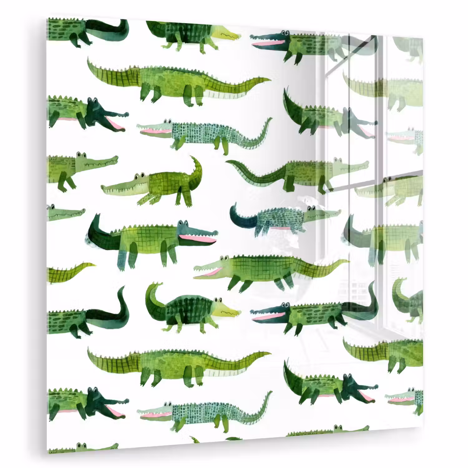 krokodillen - Speels - Groen plexiglas 5mm klein 11 -zzzproduct_nieuw