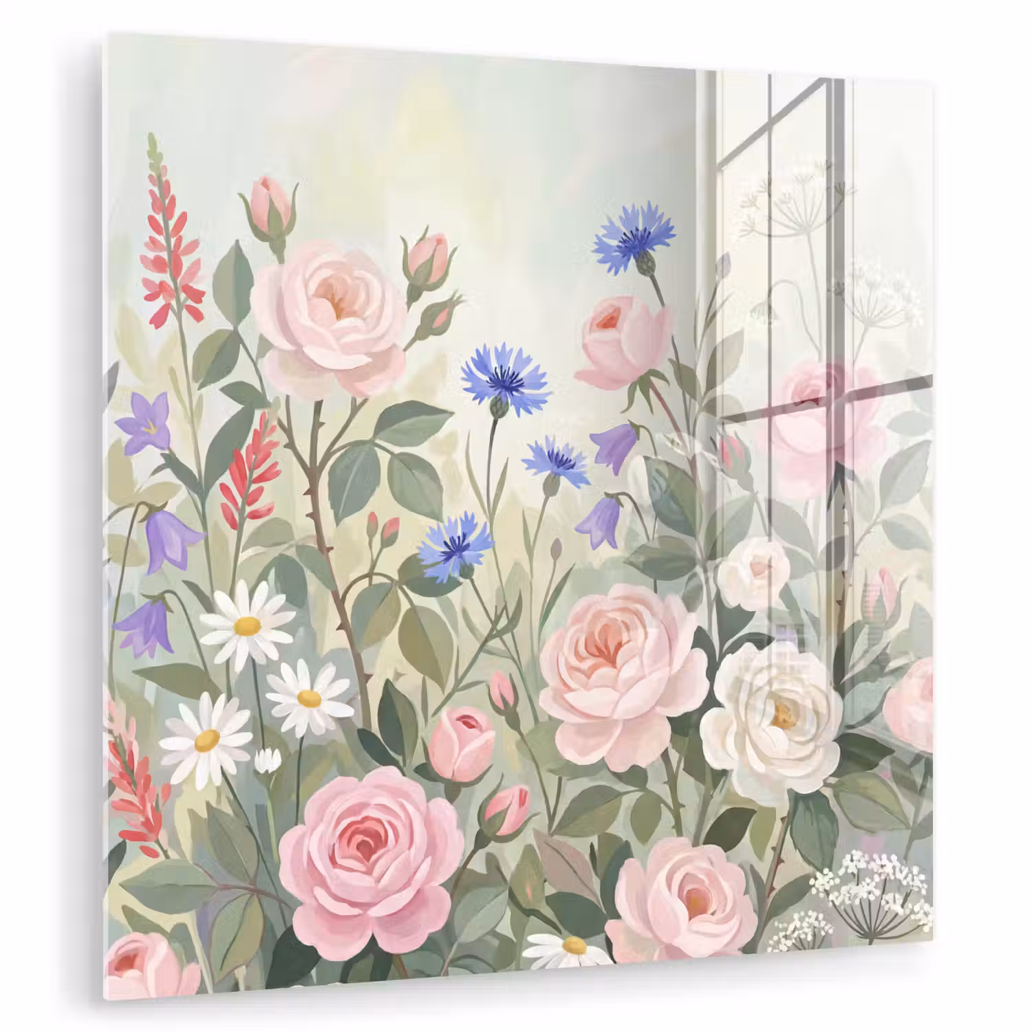Bloemen - Tuin - Natuur - Kleurrijk plexiglas 5mm klein -zzzproduct_nieuw