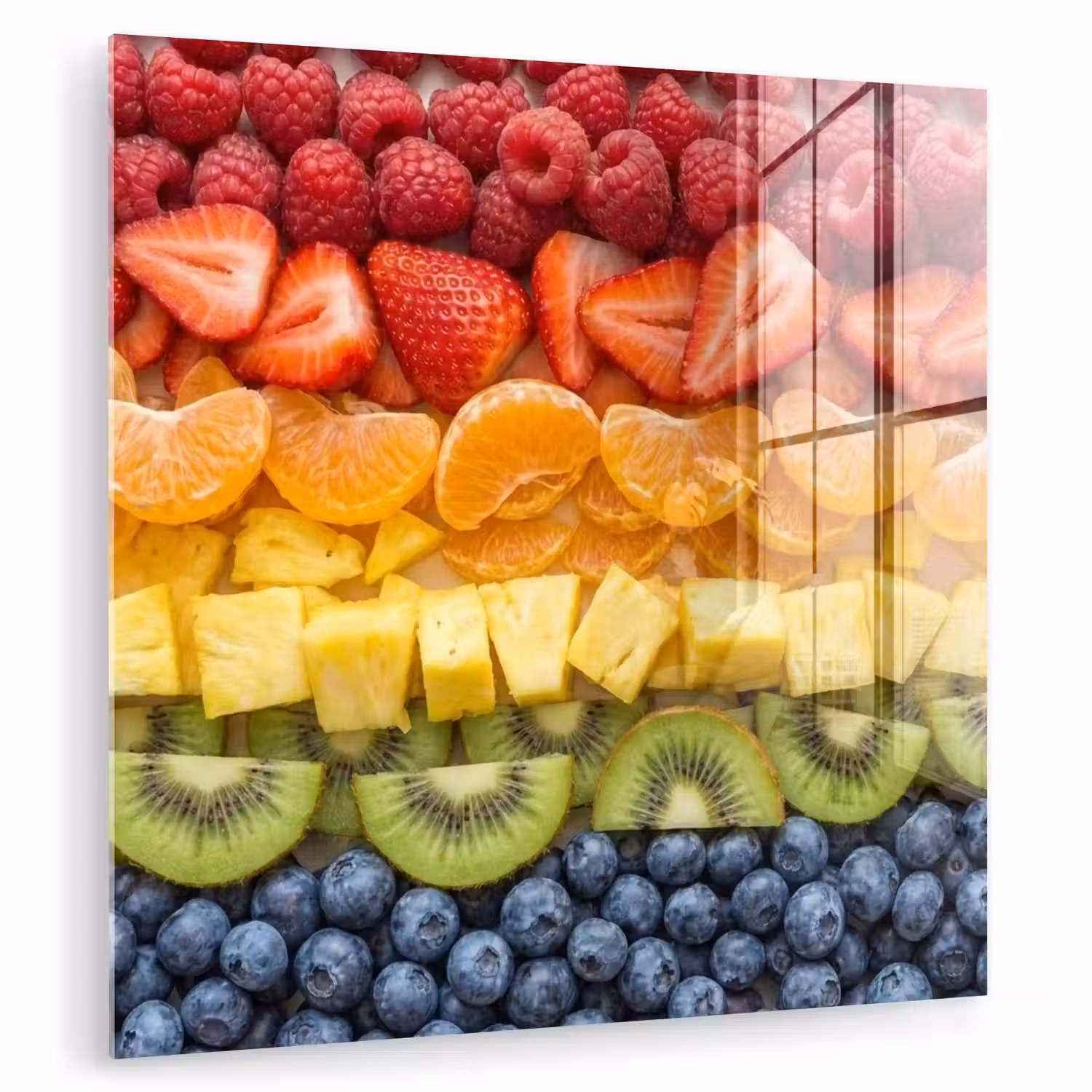 Fruit - Regenboog - Gezond - Kleurrijk plexiglas 5mm klein -zzzproduct_nieuw