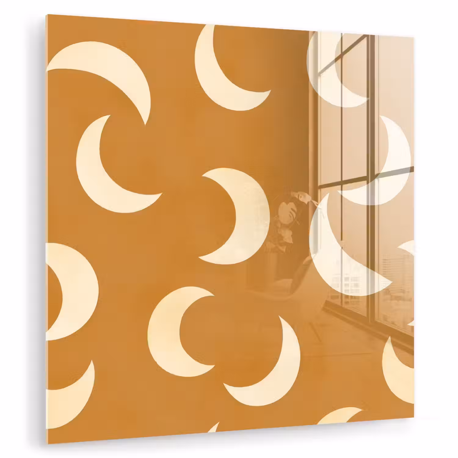 Manen - Patroon - Oker plexiglas 5mm klein 11 -zzzproduct_nieuw