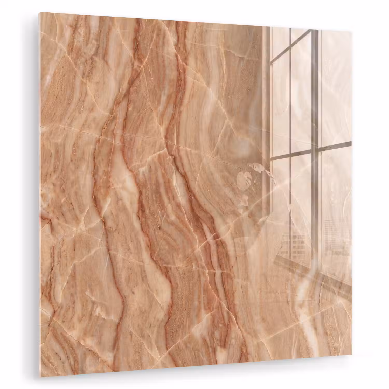 Marmer - Ader - Natuur - Abstract - Beige plexiglas 5mm klein -zzzproduct_nieuw