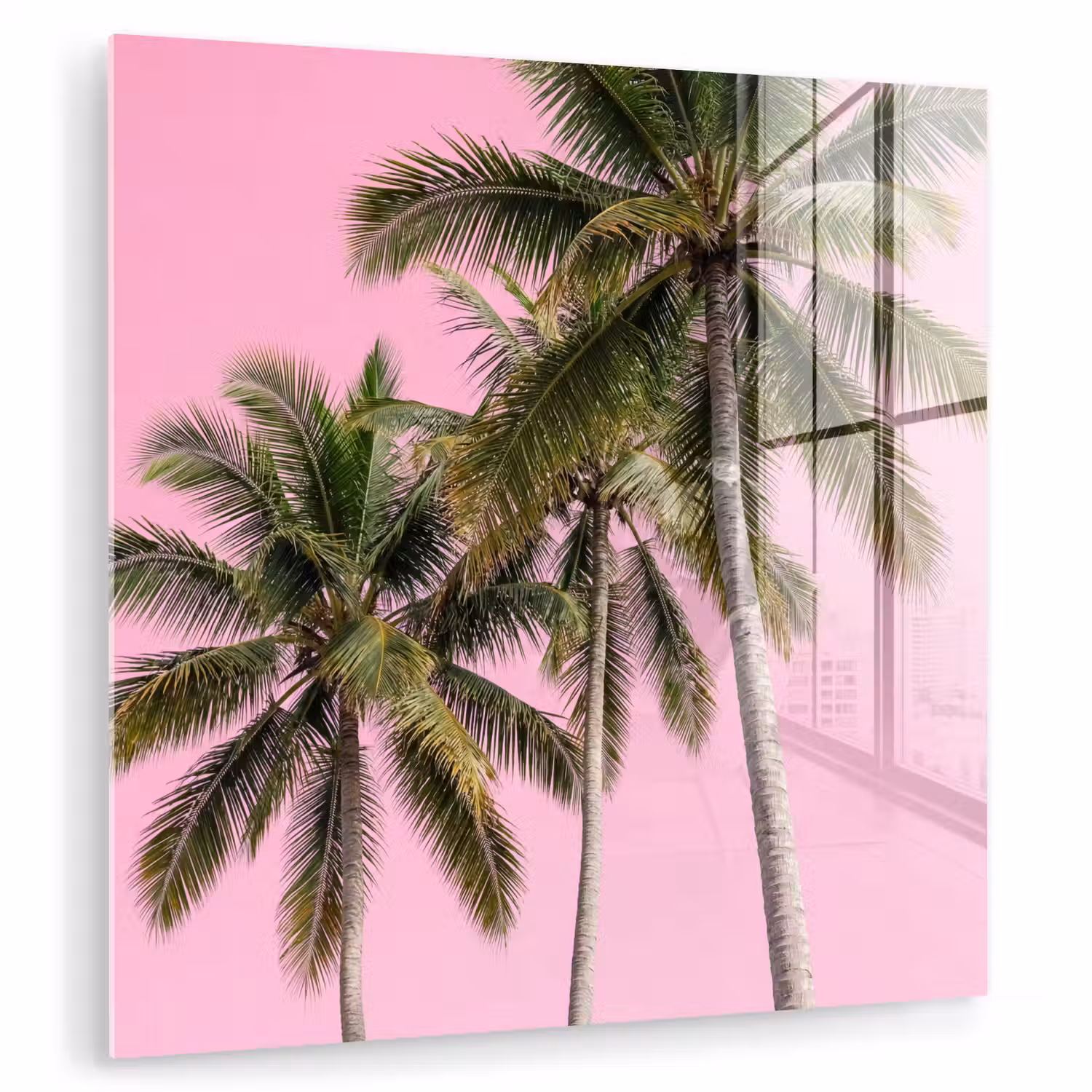 Palmboom - Tropisch - Pink plexiglas 5mm klein -zzzproduct_nieuw