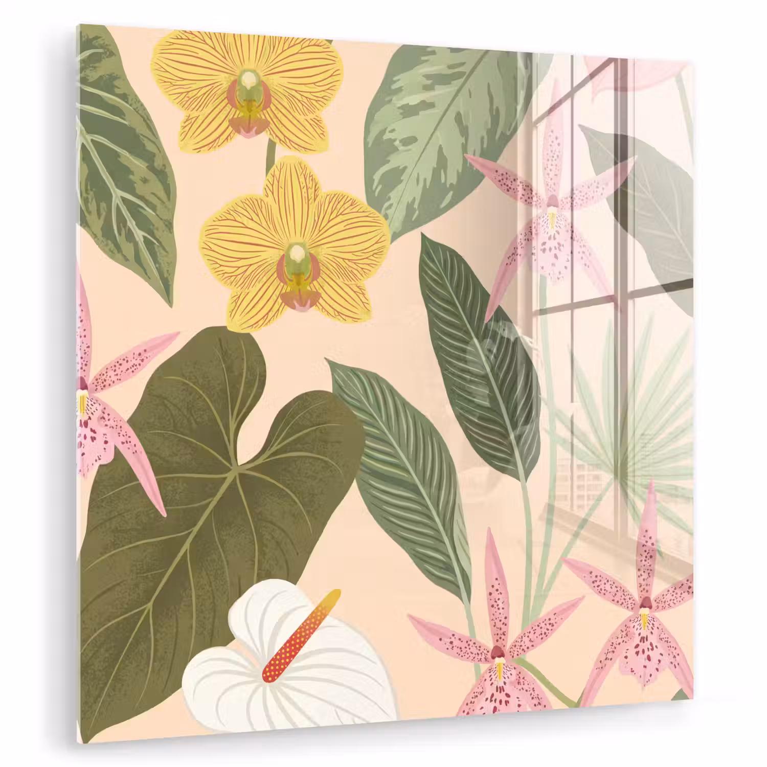 Patroon - Bloemen - Kleurrijk plexiglas 5mm klein -zzzproduct_nieuw