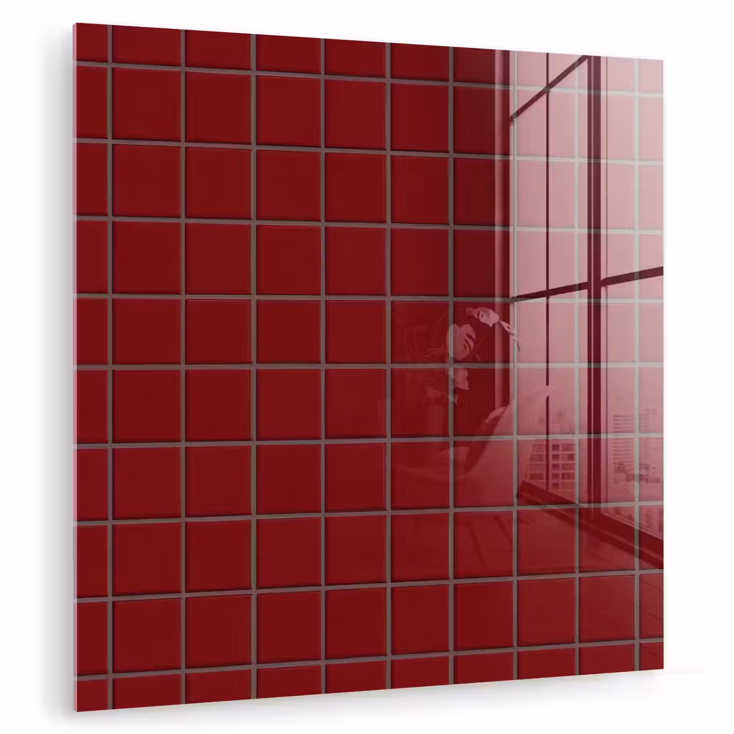 Patroon - Tegels - Burgundy plexiglas 5mm klein 11 -zzzproduct_nieuw