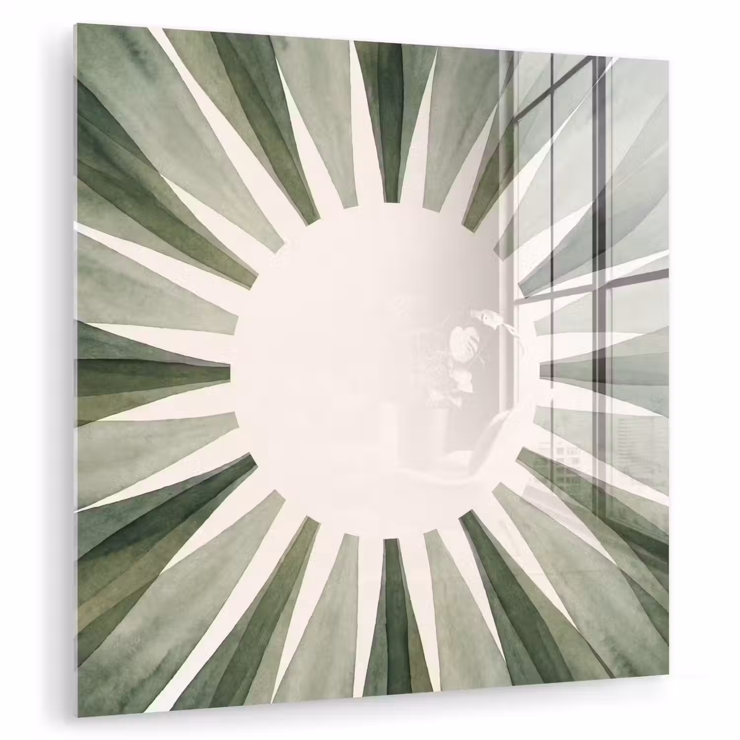 Planten - Abstract - Waterverf - Groen - Natuur plexiglas 5mm klein -zzzproduct_nieuw