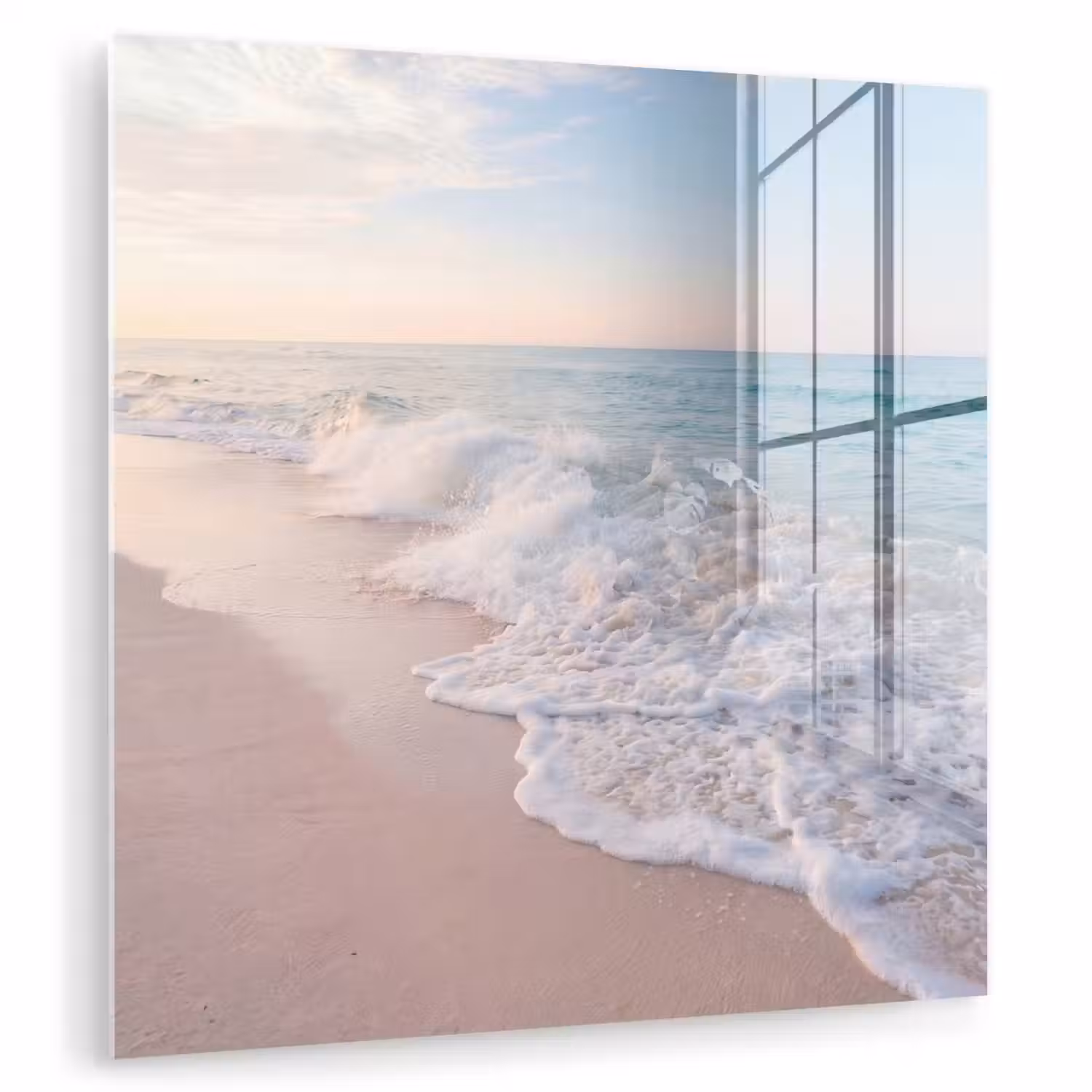 Zee - Golven - Strand - Natuur - Wit plexiglas 5mm klein -zzzproduct_nieuw