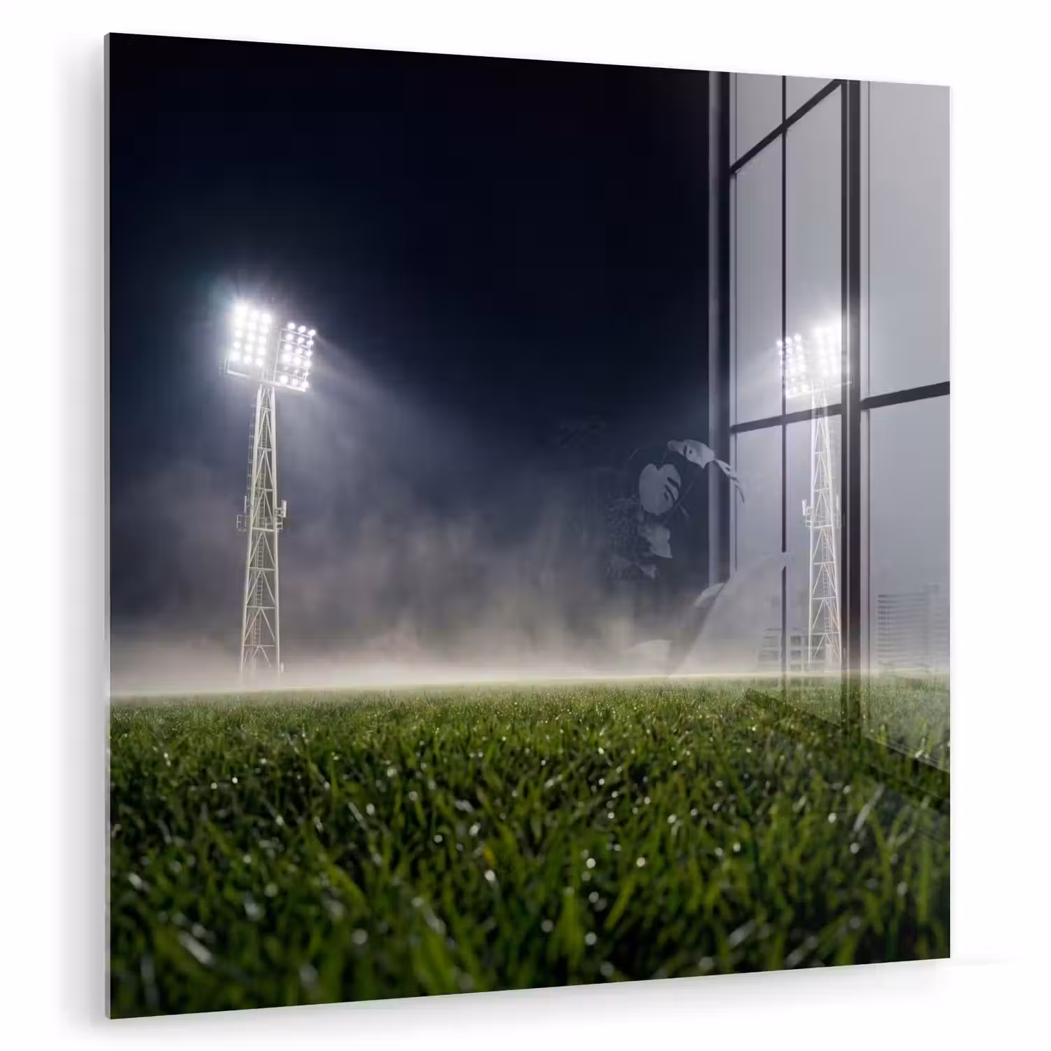 Stadion - Lichtmast - Sport - Nacht plexiglas 5mm klein -zzzproduct_nieuw