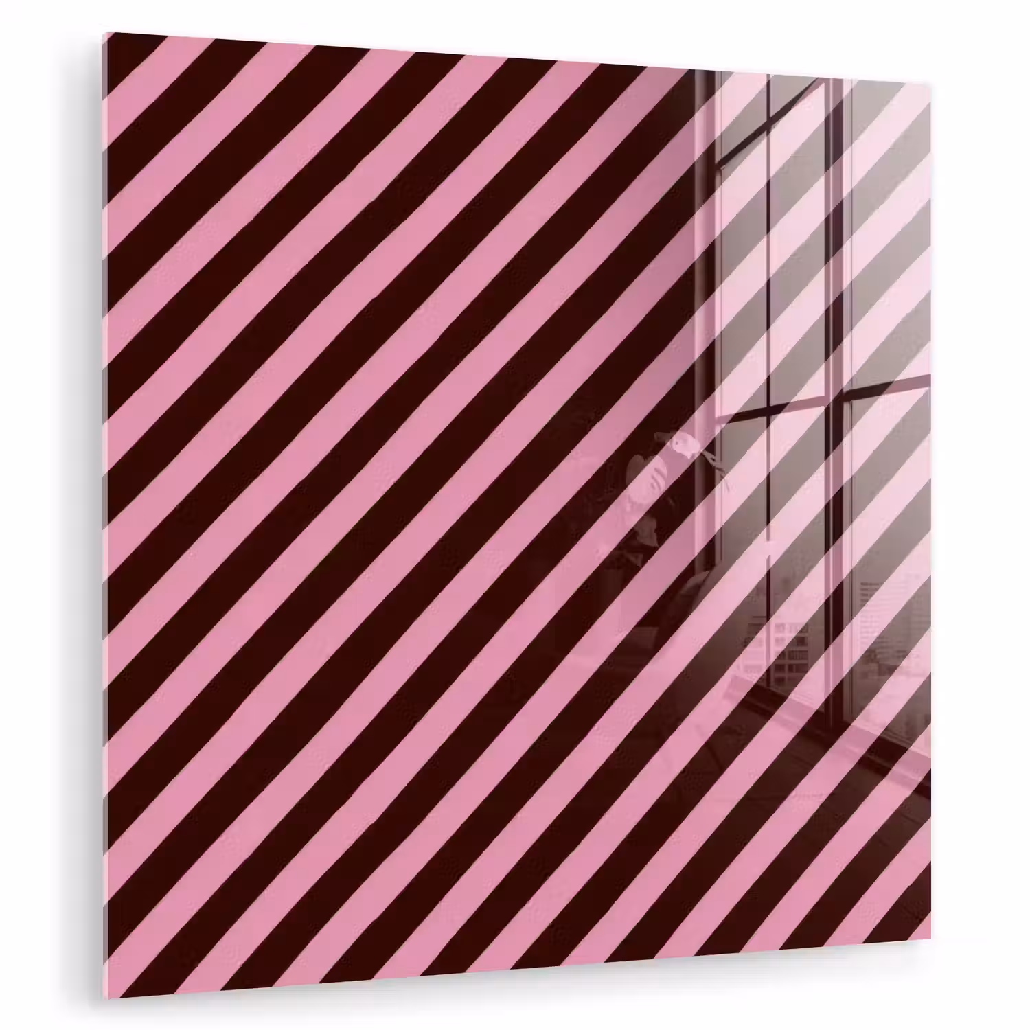 Strepen - Roze - Bruin plexiglas 5mm klein 11 -zzzproduct_nieuw