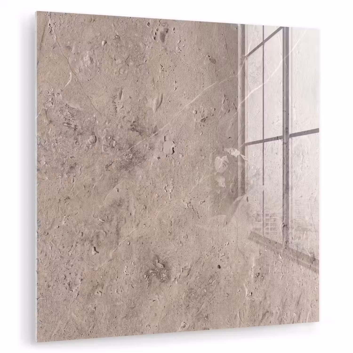 Textuur - Steen - Patroon - Rustiek - Beige plexiglas 5mm klein -zzzproduct_nieuw