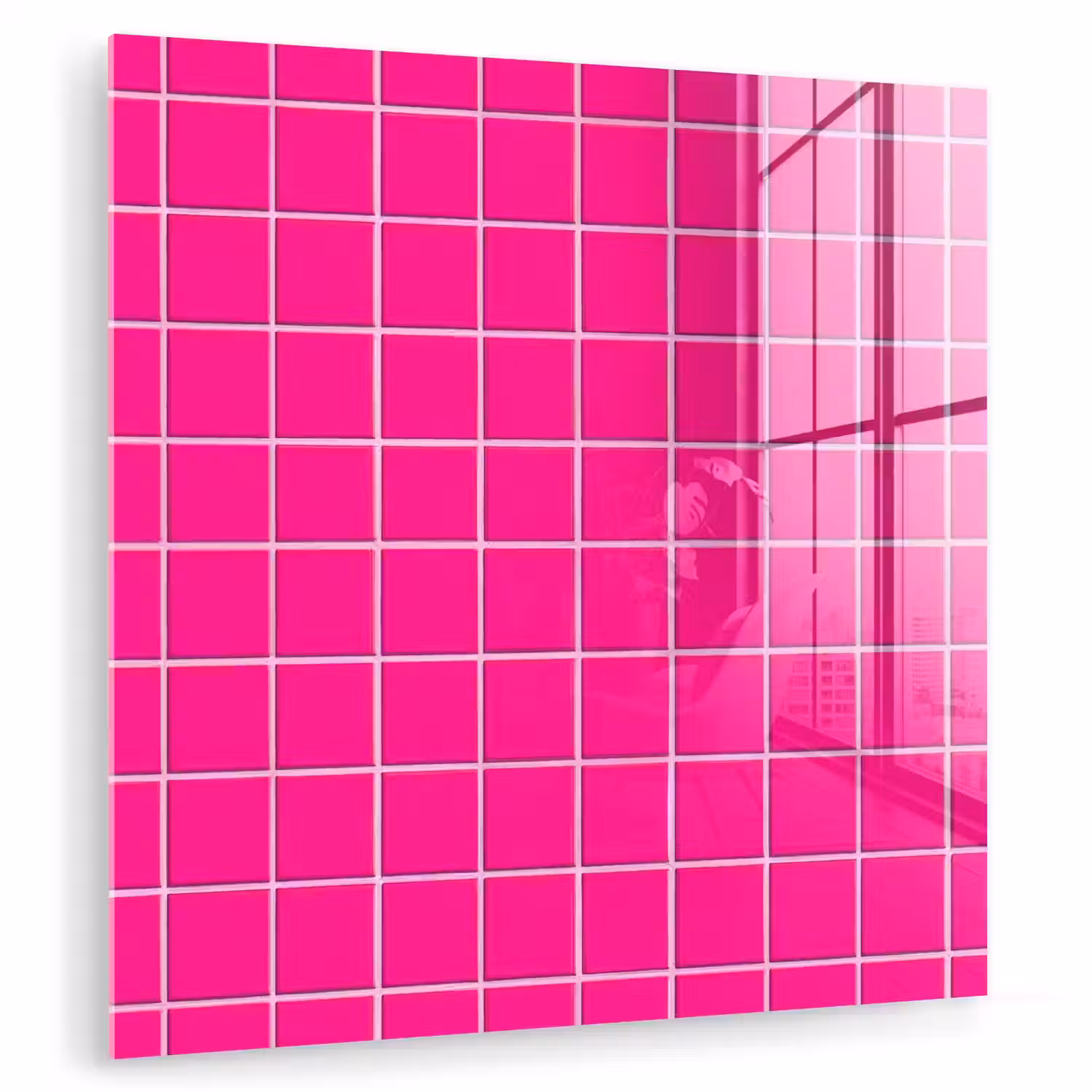 Tegels - Vierkant - Fuchsia plexiglas 5mm klein 11 -zzzproduct_nieuw