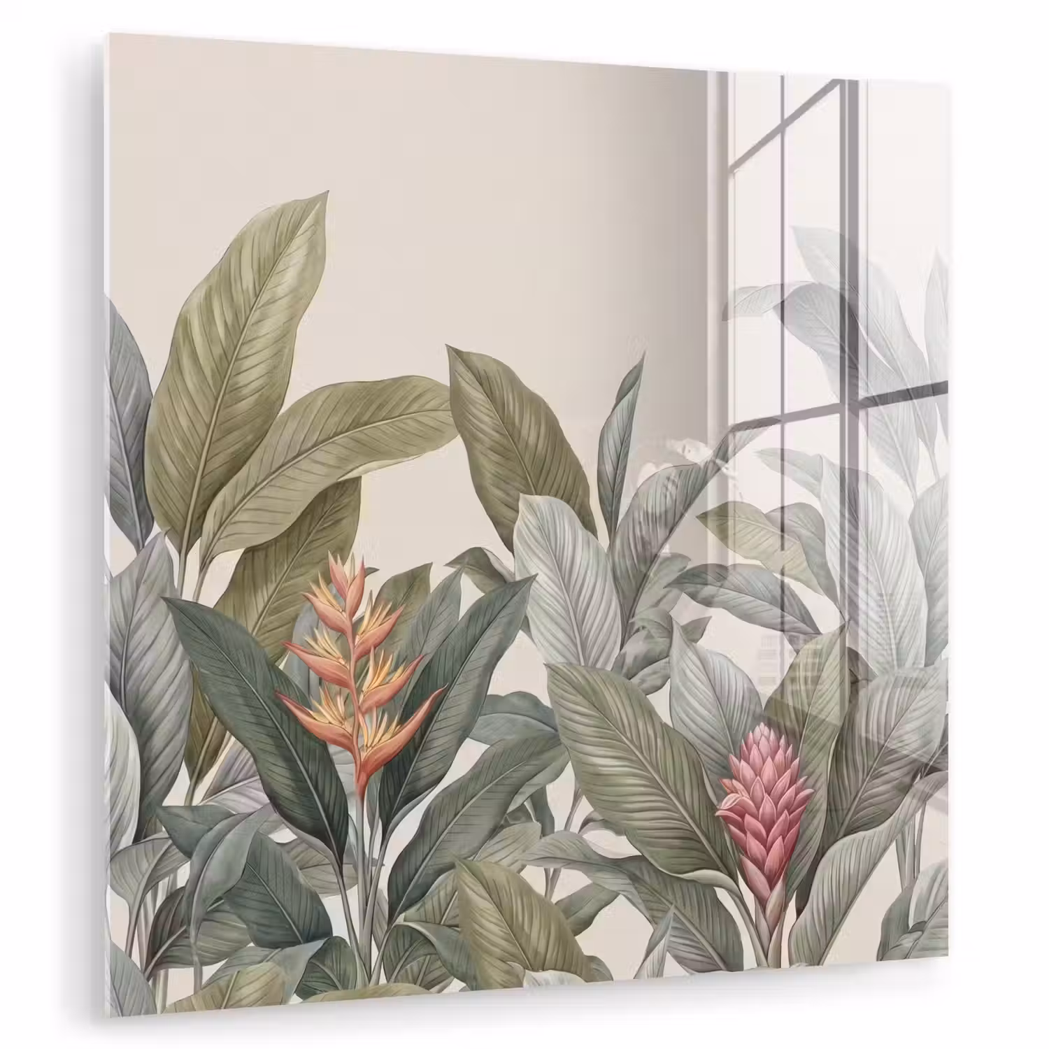 Tropisch - Planten - Modern - Groen plexiglas 5mm klein -zzzproduct_nieuw