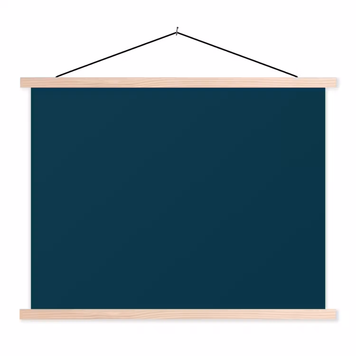 Dark - Indigo - Blauw textielposter latten blank klein 122 -3d