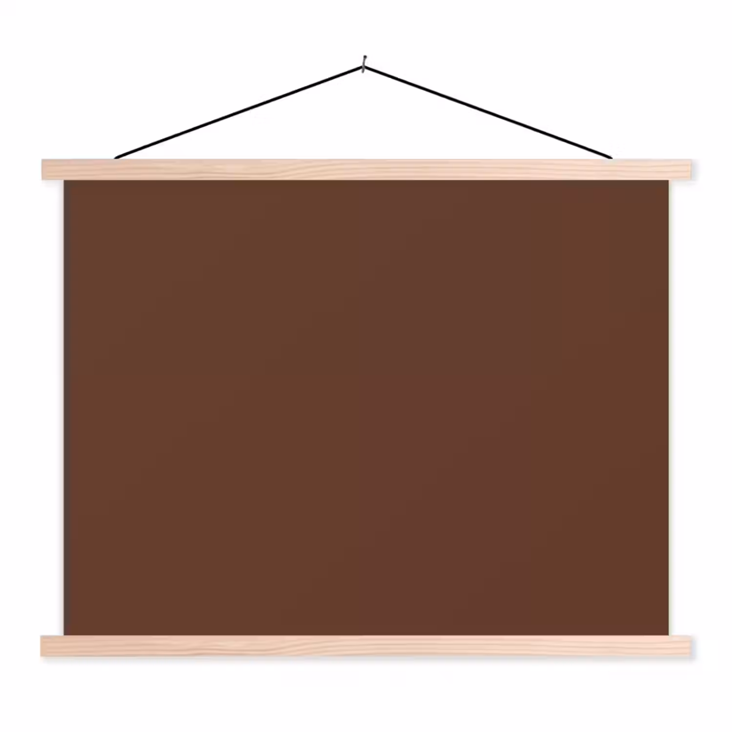 Deep - Clay - Brown - Bruin textielposter latten blank klein 122 -3d