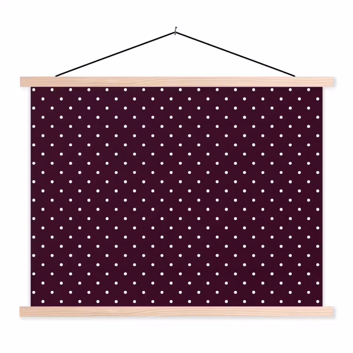 Stippen - Modern - Paars textielposter latten blank klein 122 -3d