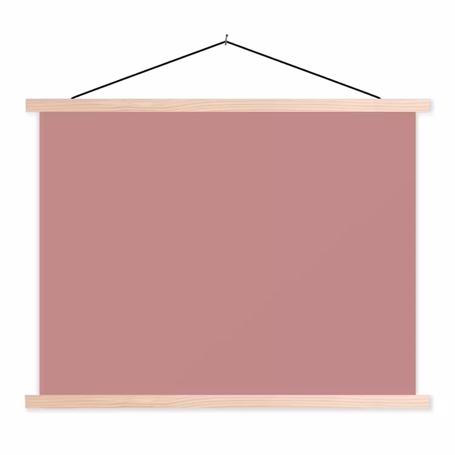 Dusty - Rose - Roze textielposter latten blank klein 122 -3d