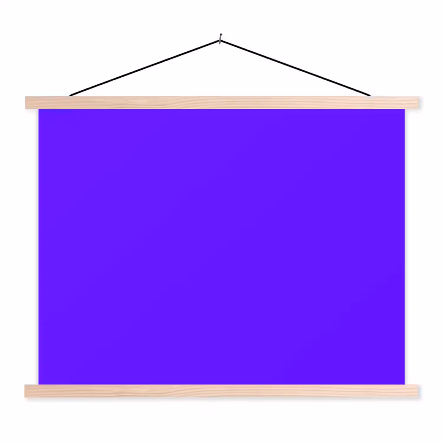 Electric - Indigo - Paars textielposter latten blank klein 122 -3d