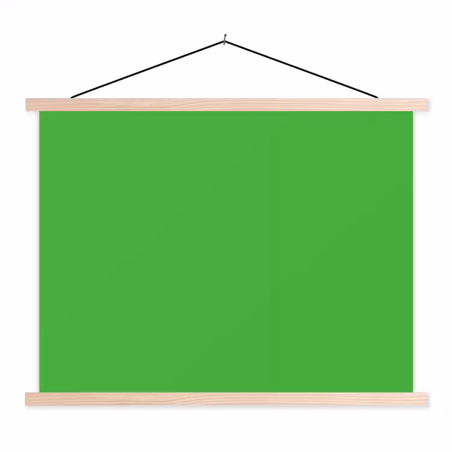 Kelly - Green - Groen textielposter latten blank klein 122 -3d