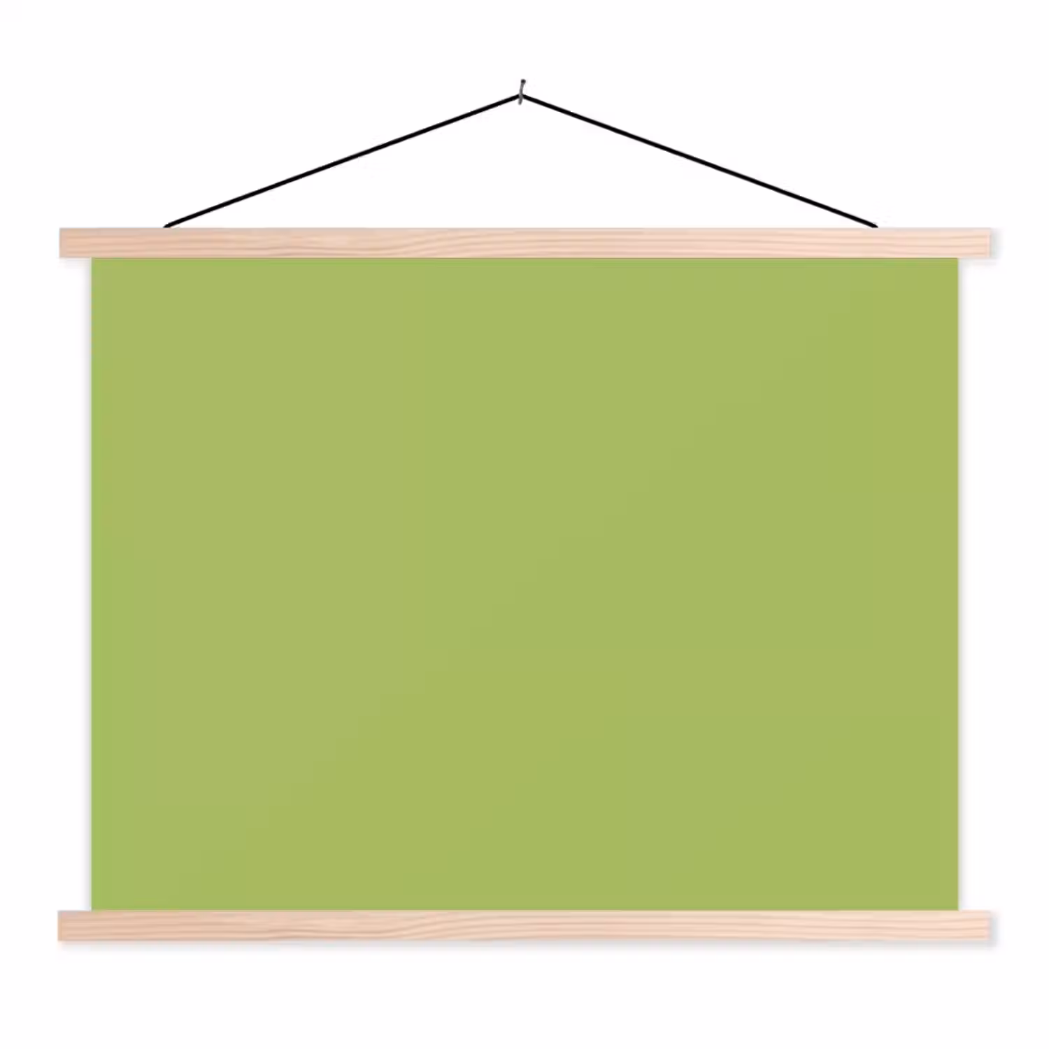 Lime - Glow - Groen textielposter latten blank klein 122 -3d