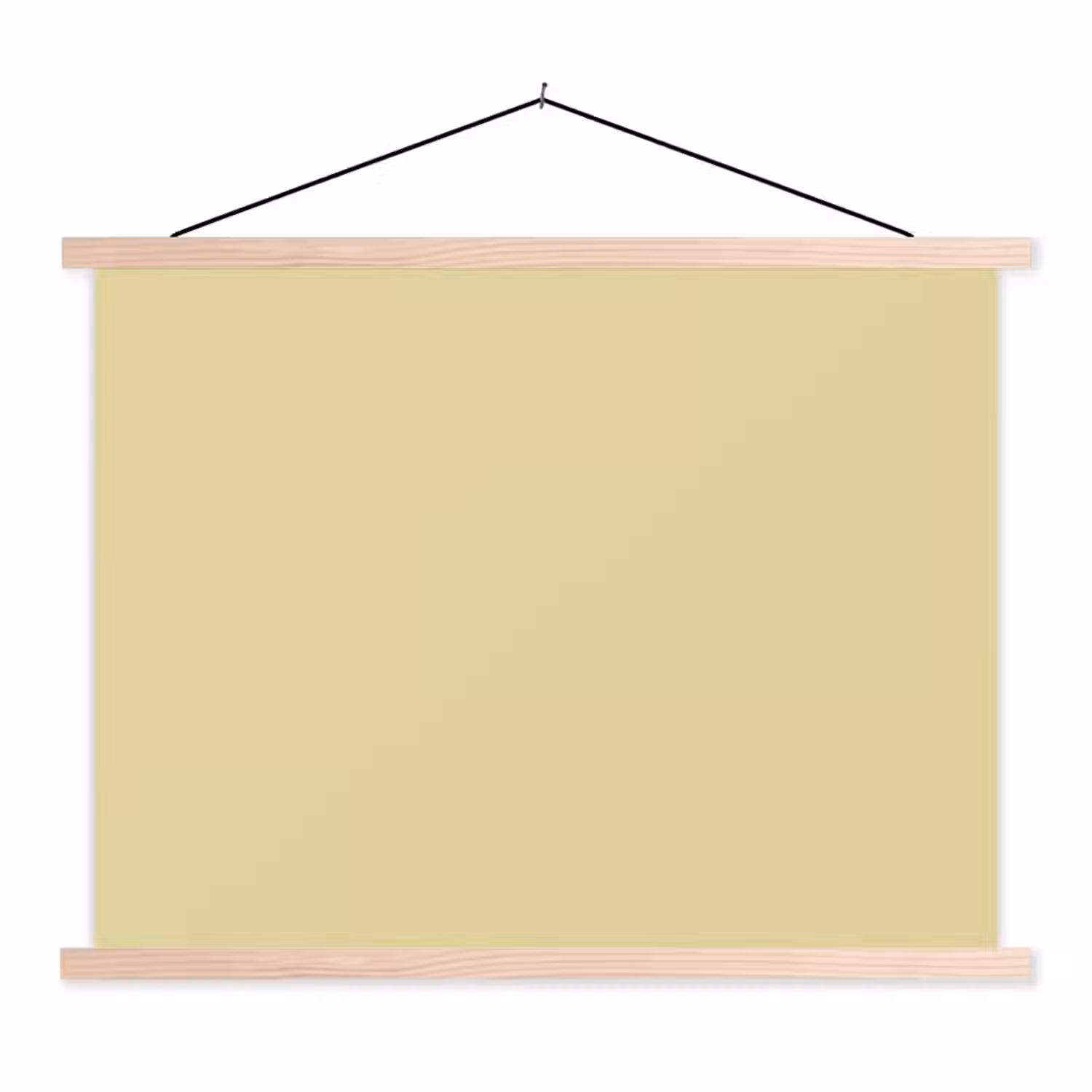 Mellow - Touch - Geel textielposter latten blank klein 122 -3d