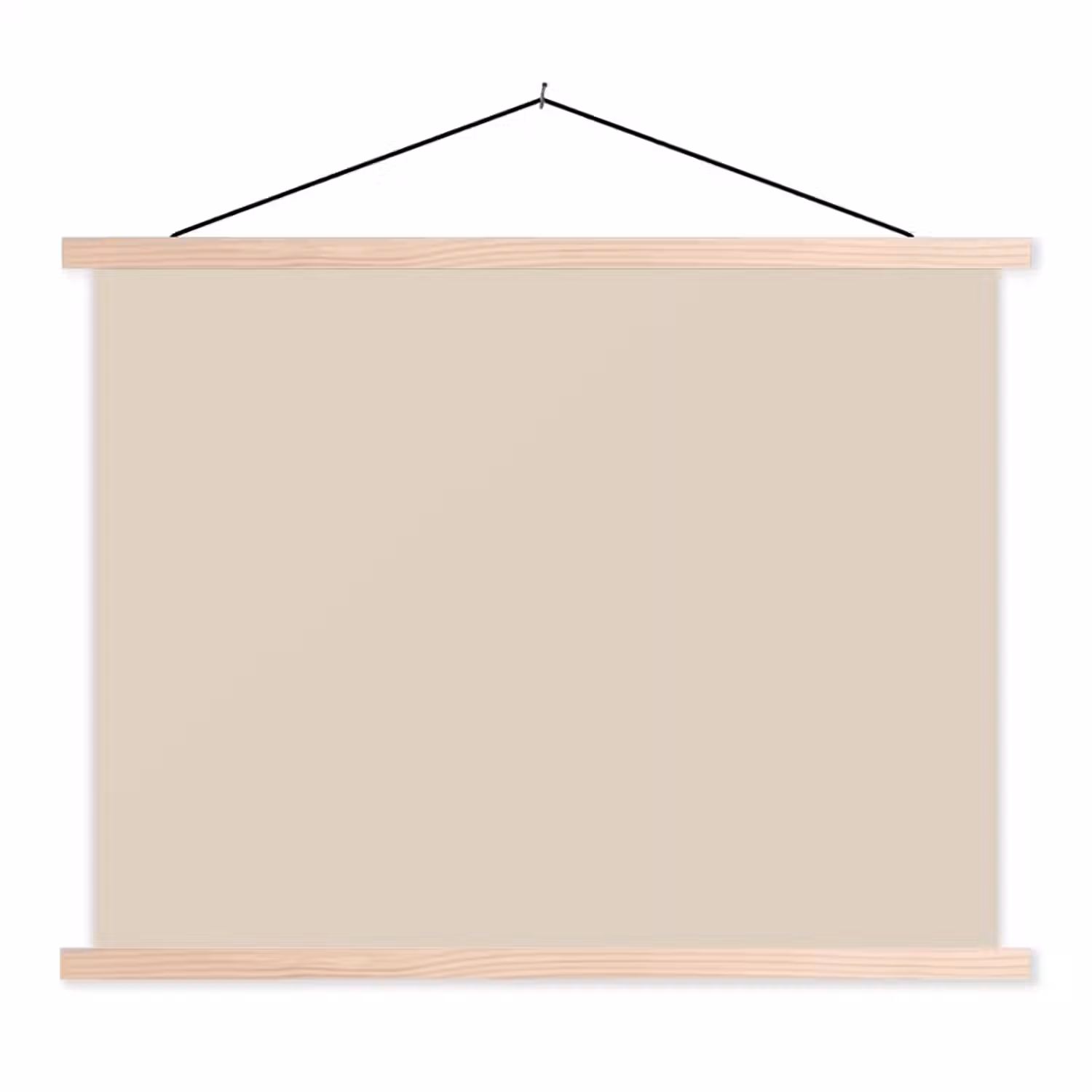 Raw - Linen - Nude textielposter latten blank klein 122 -3d