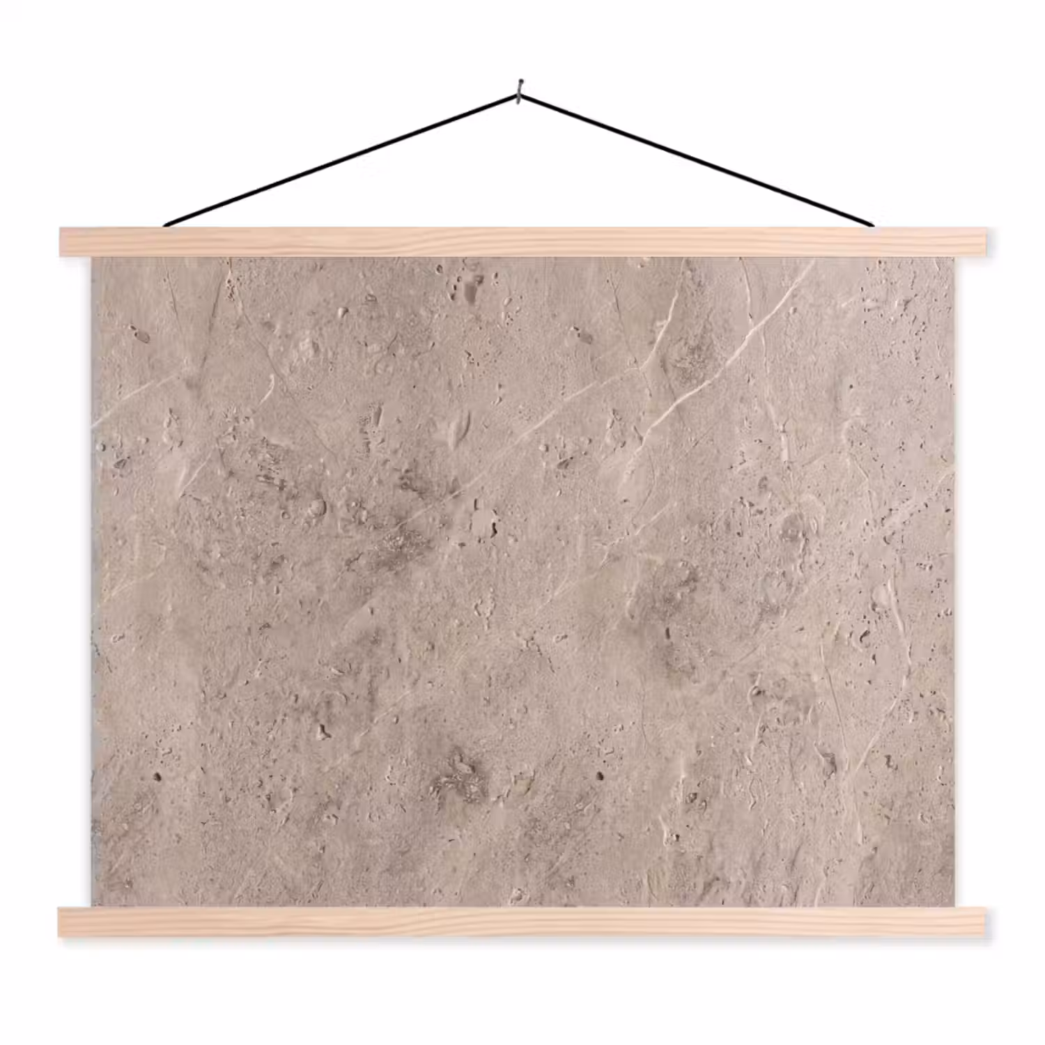 Textuur - Steen - Patroon - Rustiek - Beige textielposter latten blank klein -3d