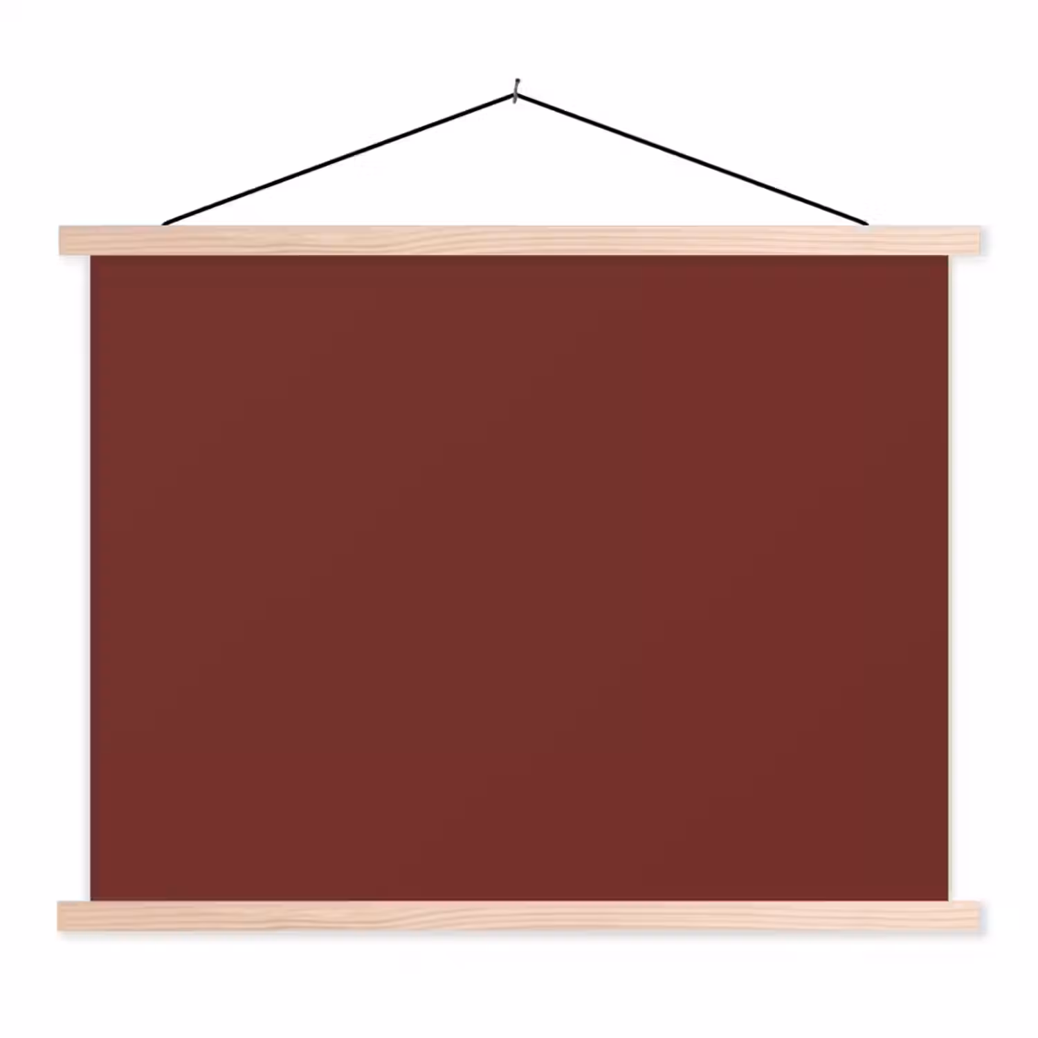 Valentine - Velvet - Rood textielposter latten blank klein 122 -3d