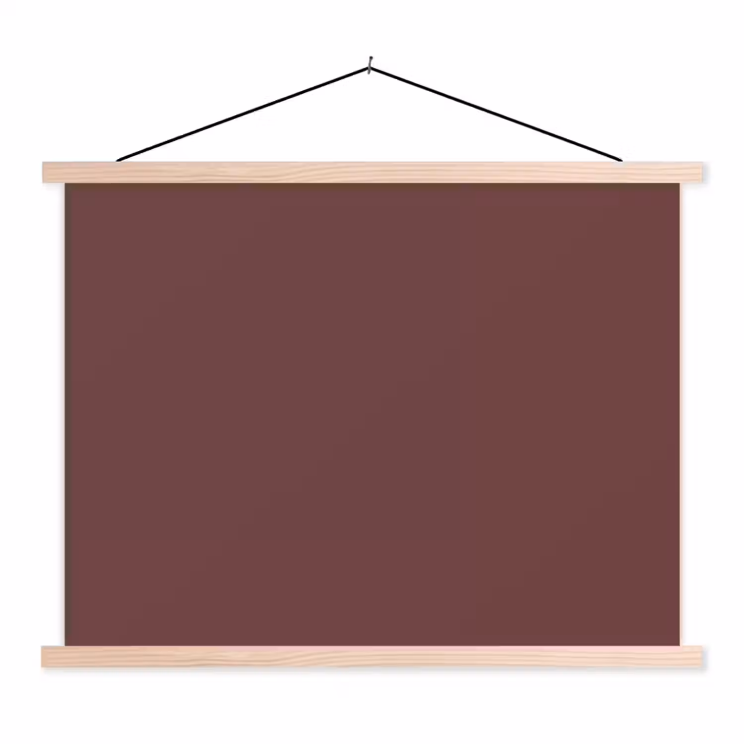 Velvet - Merlot - Rood textielposter latten blank klein 122 -3d