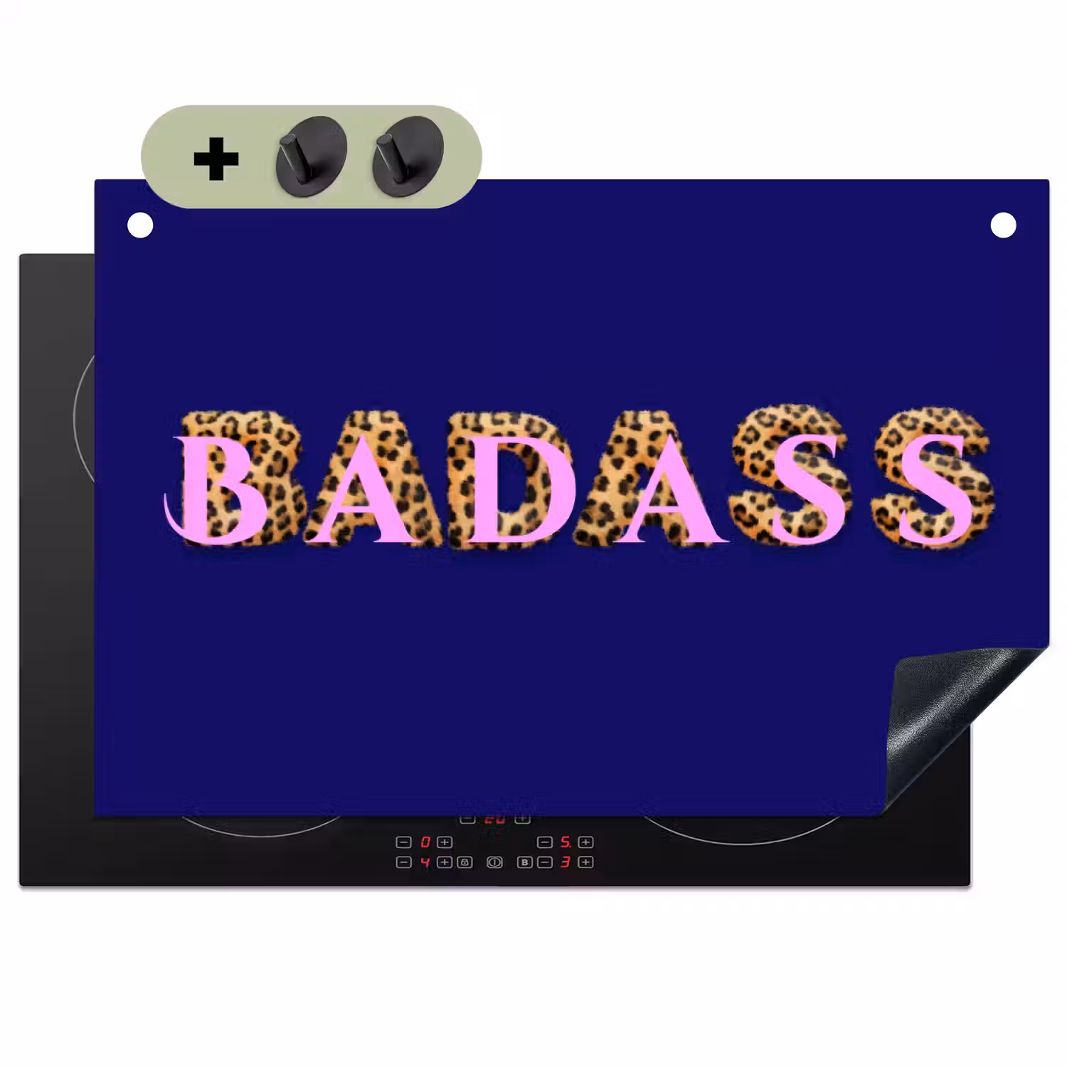 Badass - Panterpint - Schaduw - Roze Inductie beschemer met haakjes klein -3d