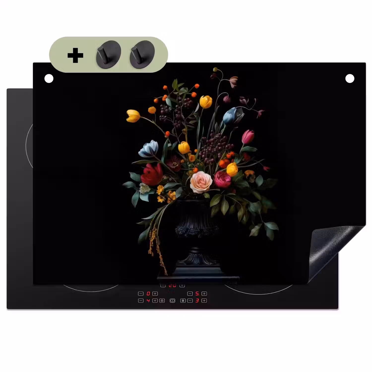 Klassiek - Vaas - Boeket - Bloemen Inductie beschemer met haakjes klein -3d