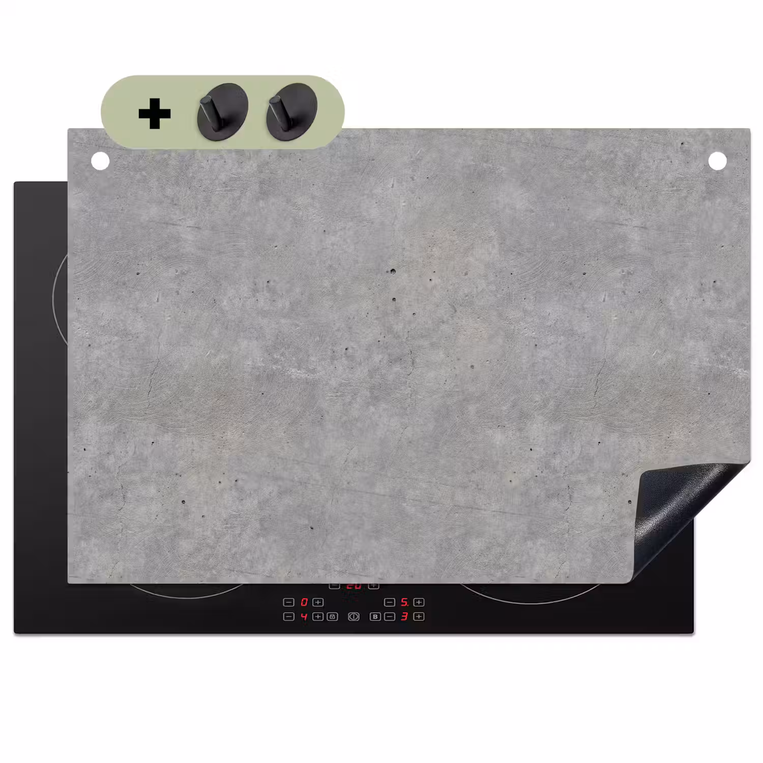 Beton - Patronen - Industrieel Inductie beschemer met haakjes klein 777 -3d