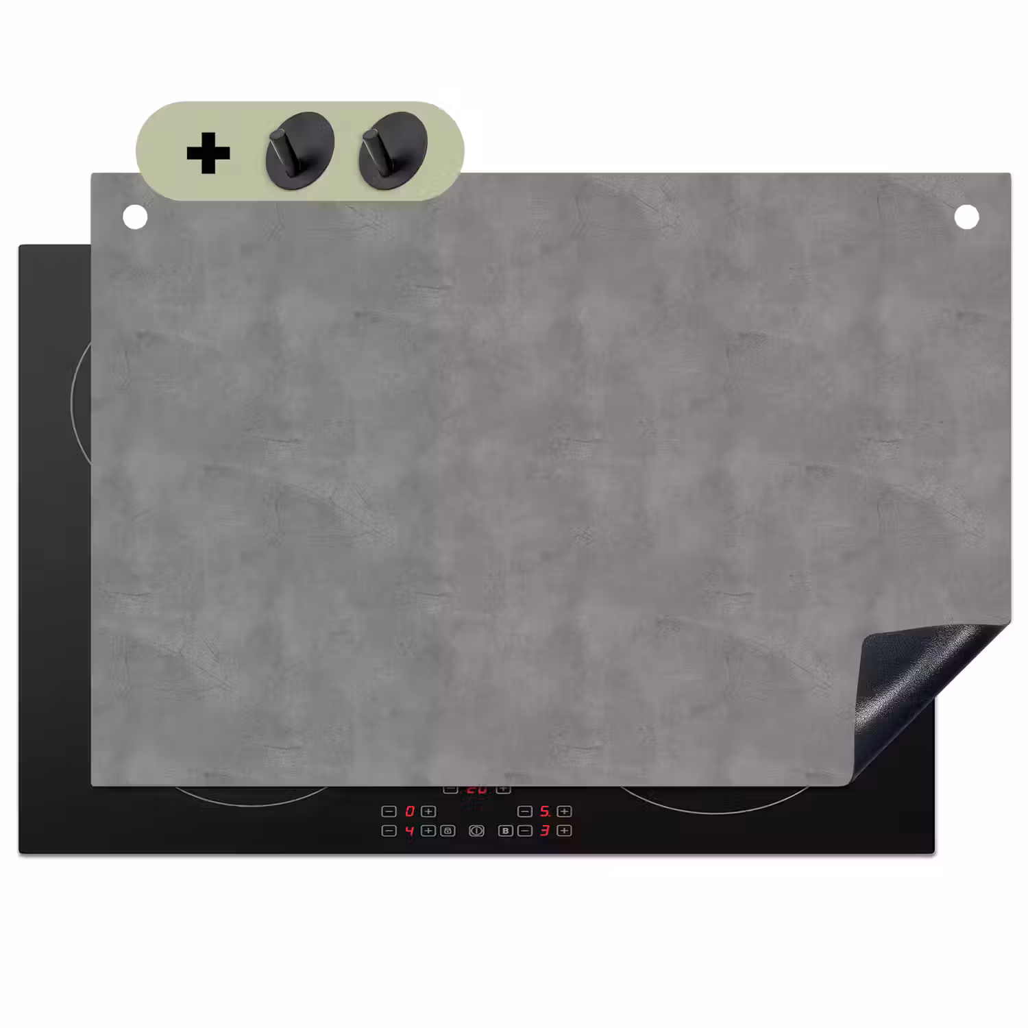 Beton - Structuur - Patroon Inductie beschemer met haakjes klein 777 -3d