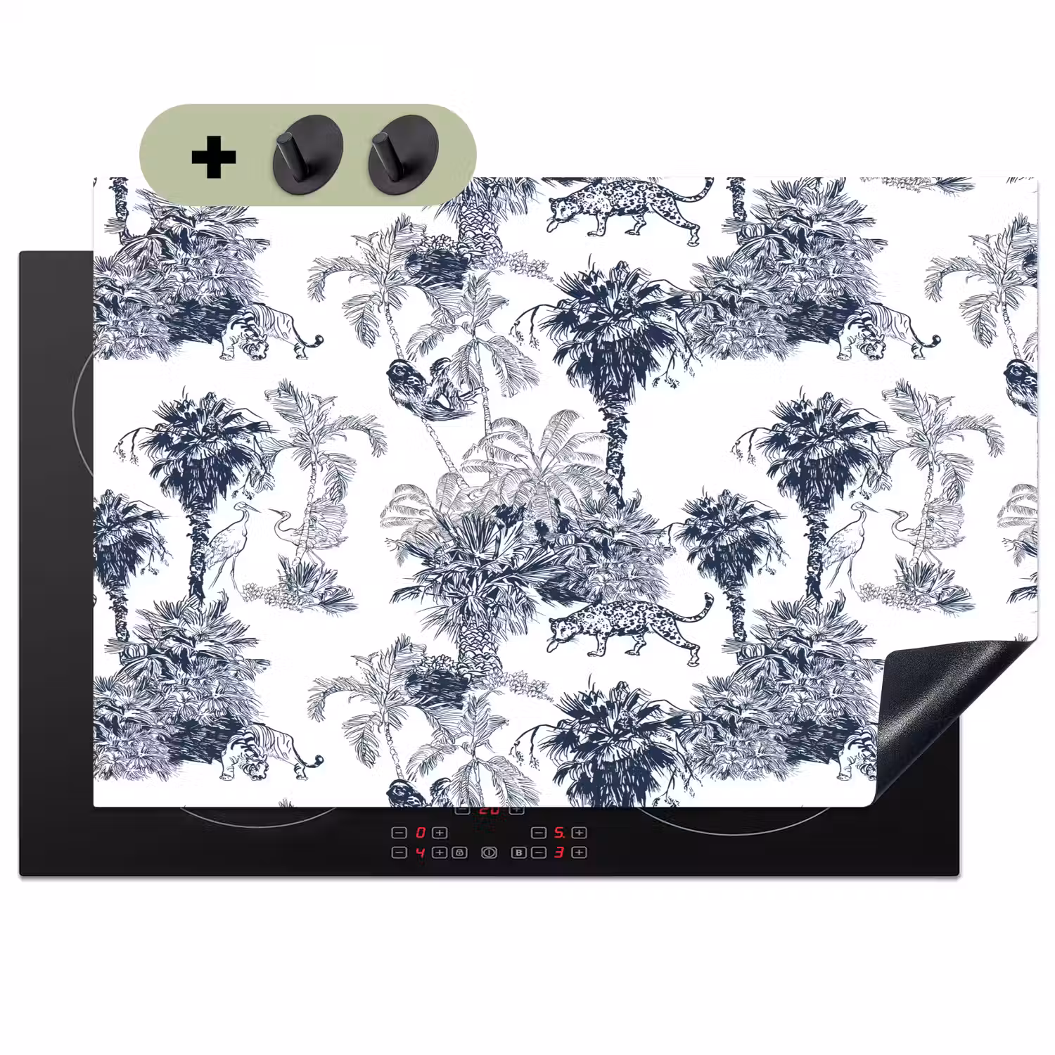 Jungle - Beplanting - Blauw Inductie beschemer met haakjes klein 777 -3d