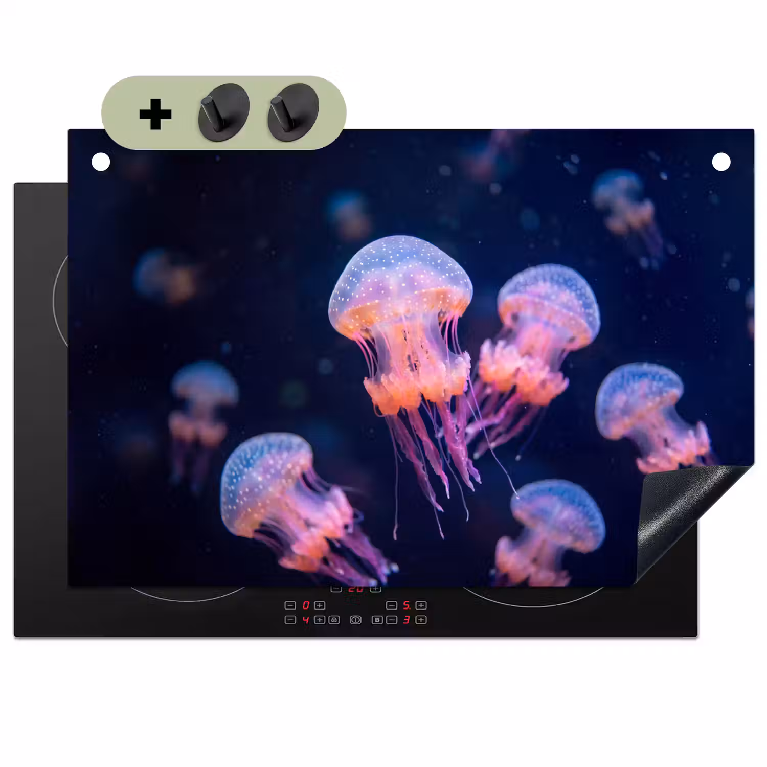 Dier - Onderwater - Natuur - Roze - Mysterieus Inductie beschemer met haakjes klein -3d