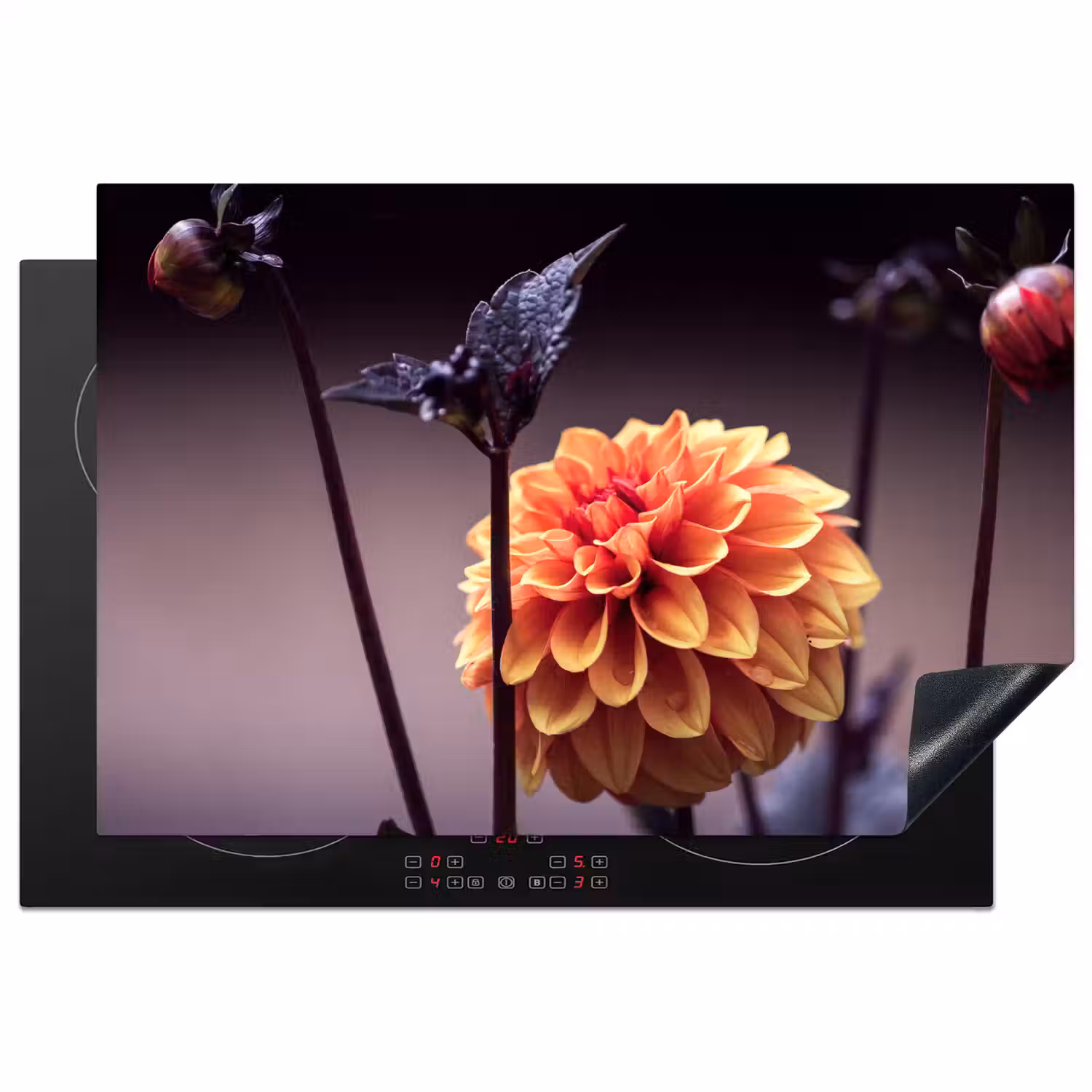 Herfstgloed in Bloei Inductie beschermer vinyl 3mm klein -3d