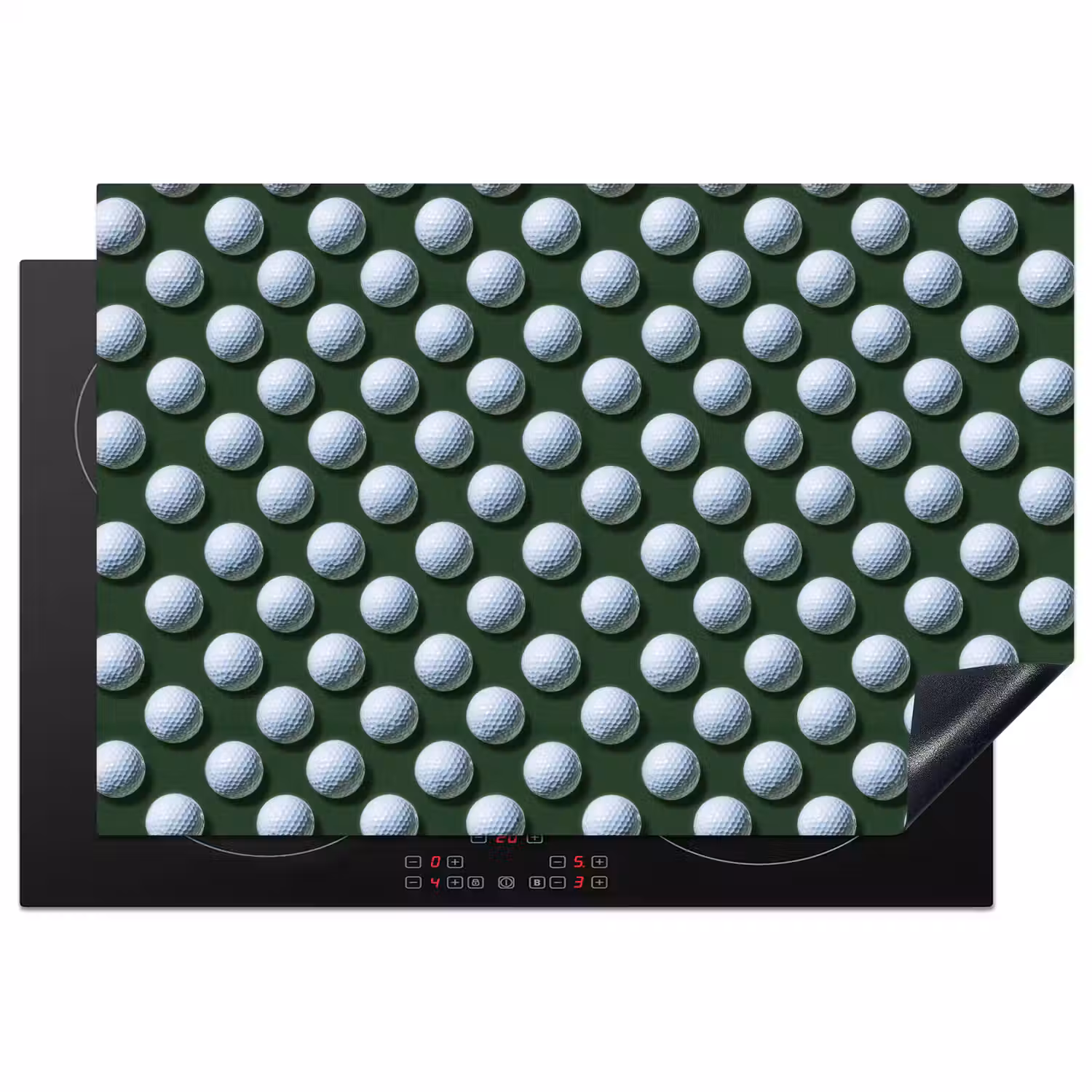Ballen - Golf - Groen Inductie beschermer vinyl 3mm klein 276 -3d