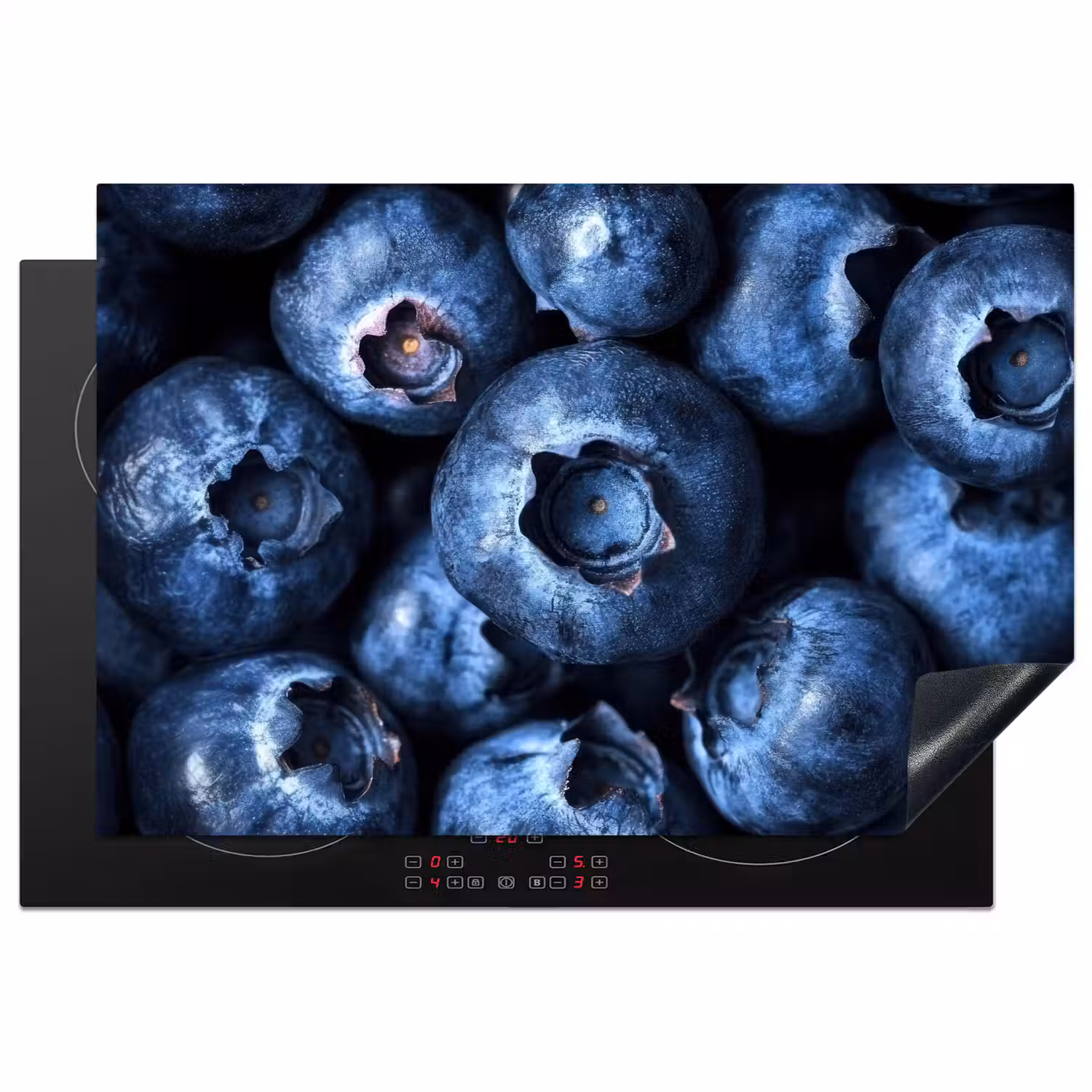 Bessen - Blauw - Fruit Inductie beschermer vinyl 3mm klein -3d