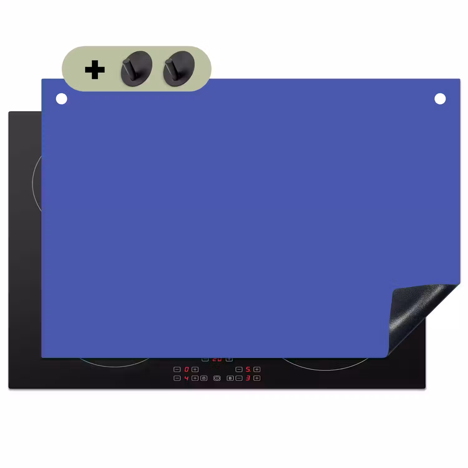 Chinese - Blue - Blauw Inductie beschemer met haakjes klein 777 -3d