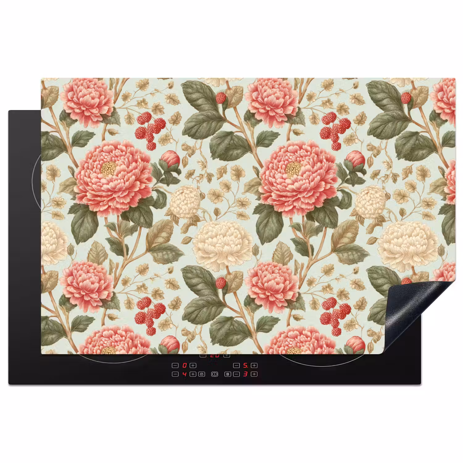 Klassiek - Botanisch - Veelkleurig Inductie beschermer vinyl 3mm klein 276 -3d