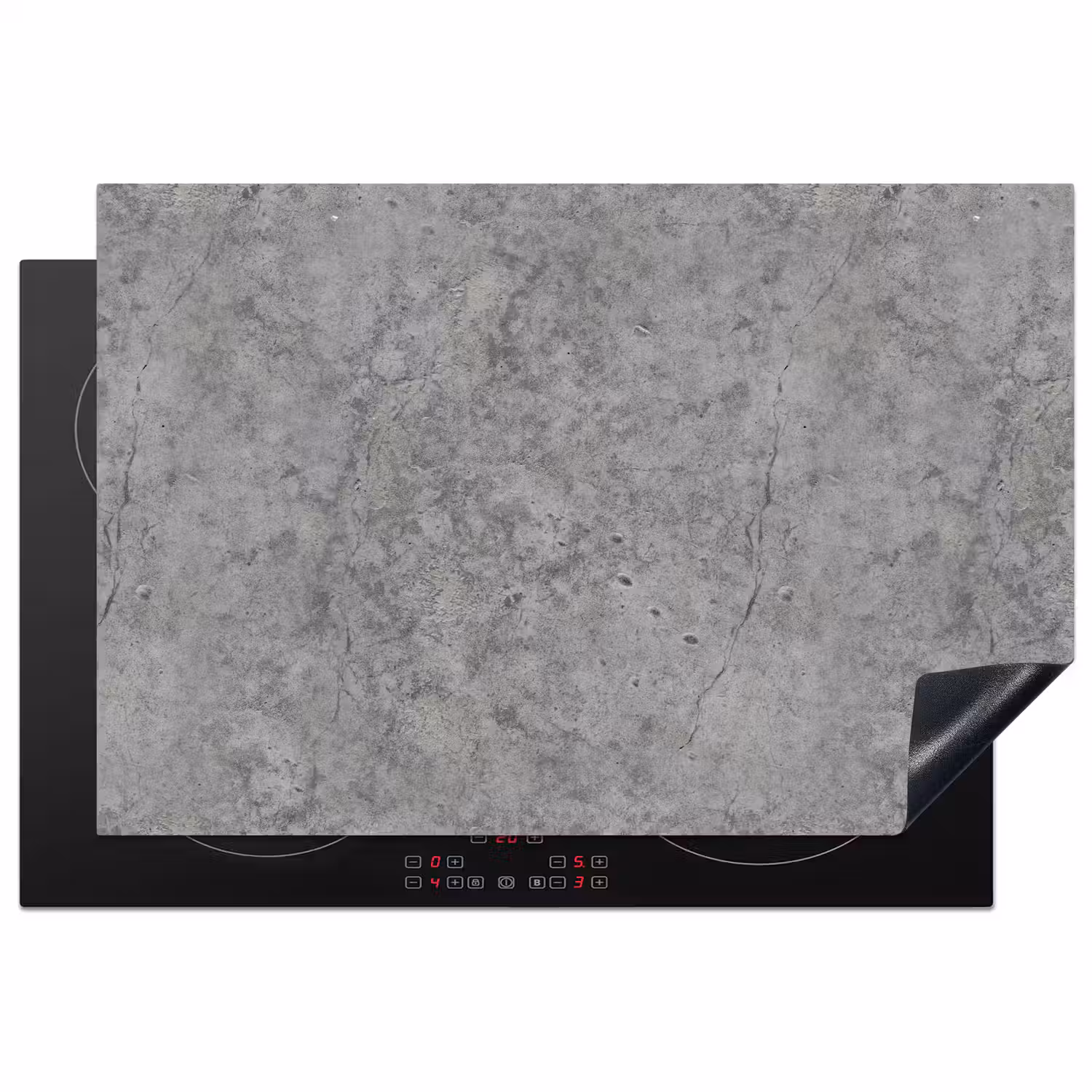 Beton - Antiek - Patronen Inductie beschermer vinyl 3mm klein 276 -3d