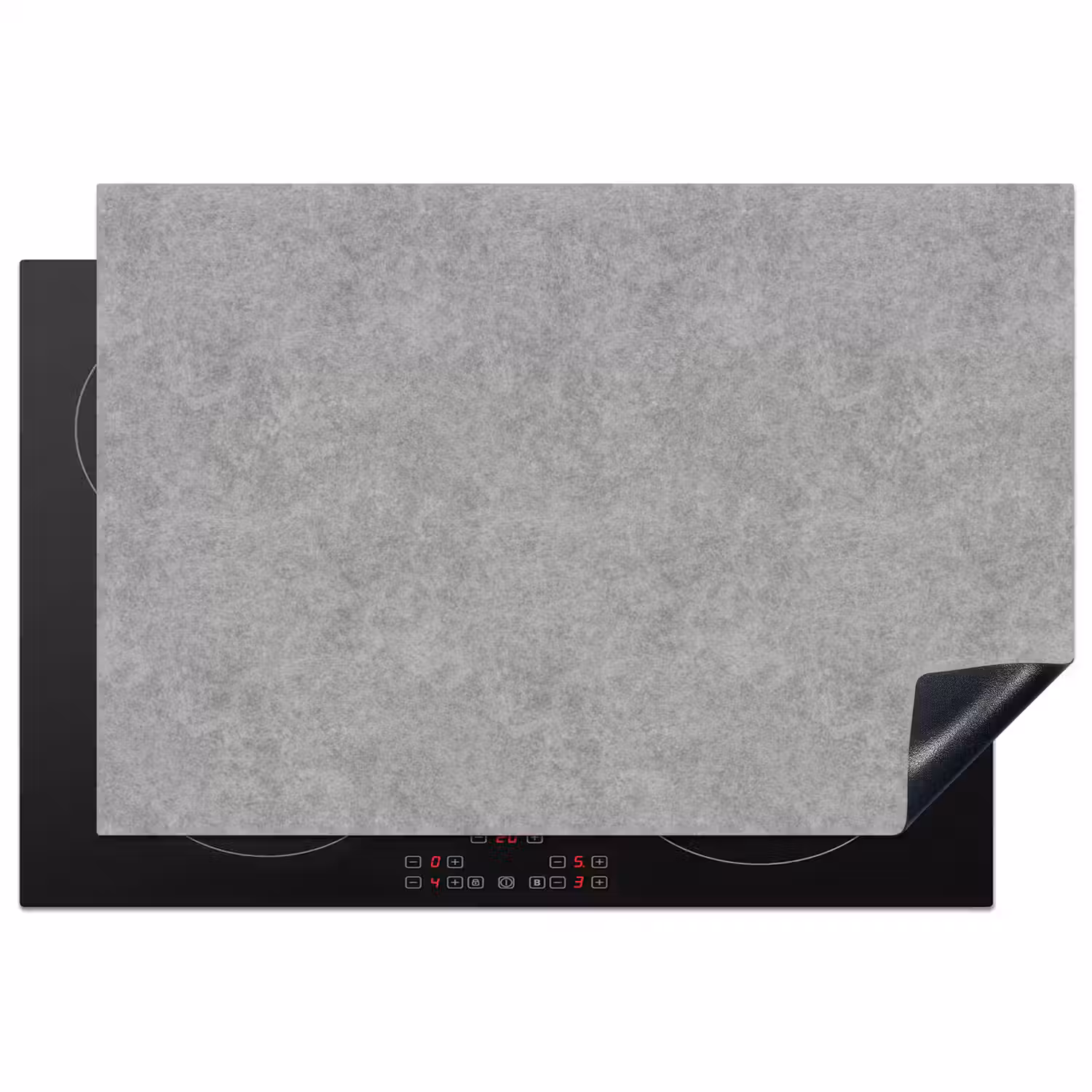 Beton - Oud - Patroon Inductie beschermer vinyl 3mm klein 276 -3d
