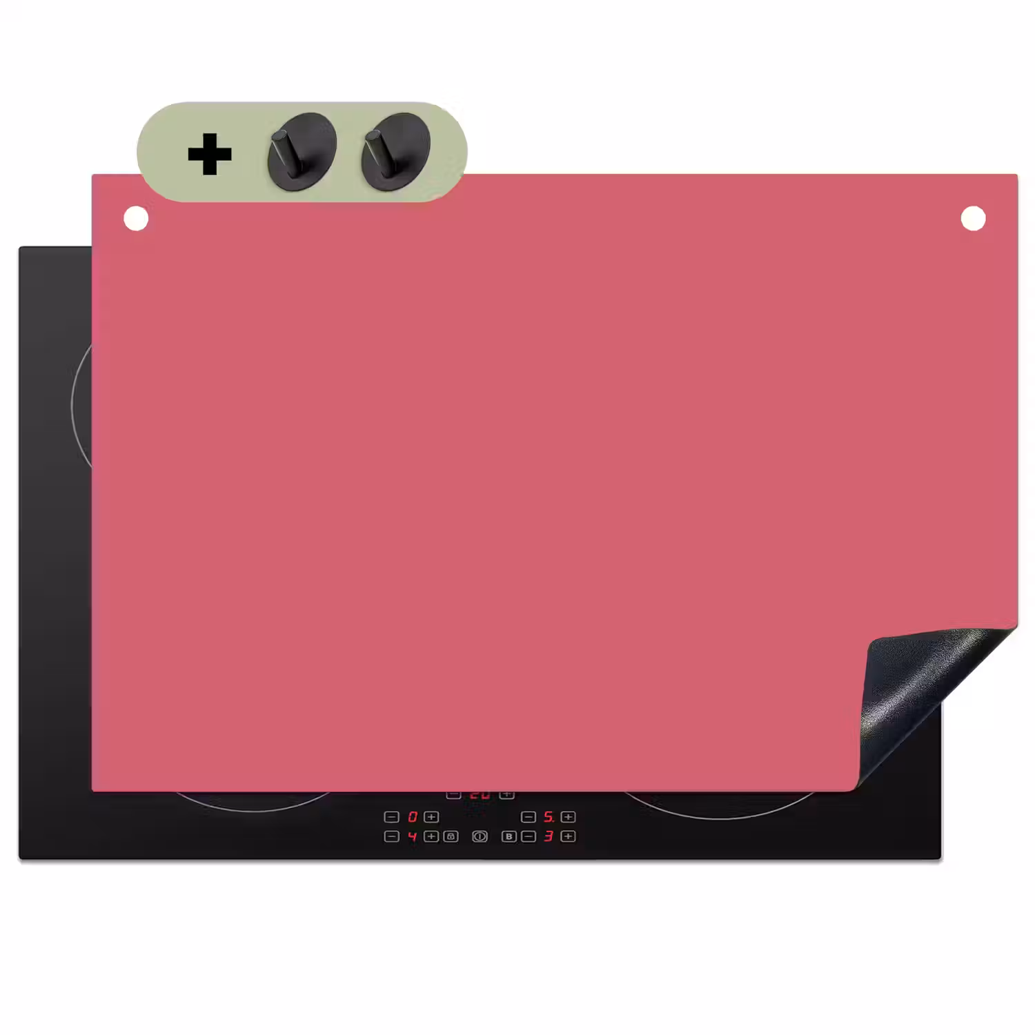 Crimson - Rose - Roze Inductie beschemer met haakjes klein 777 -3d